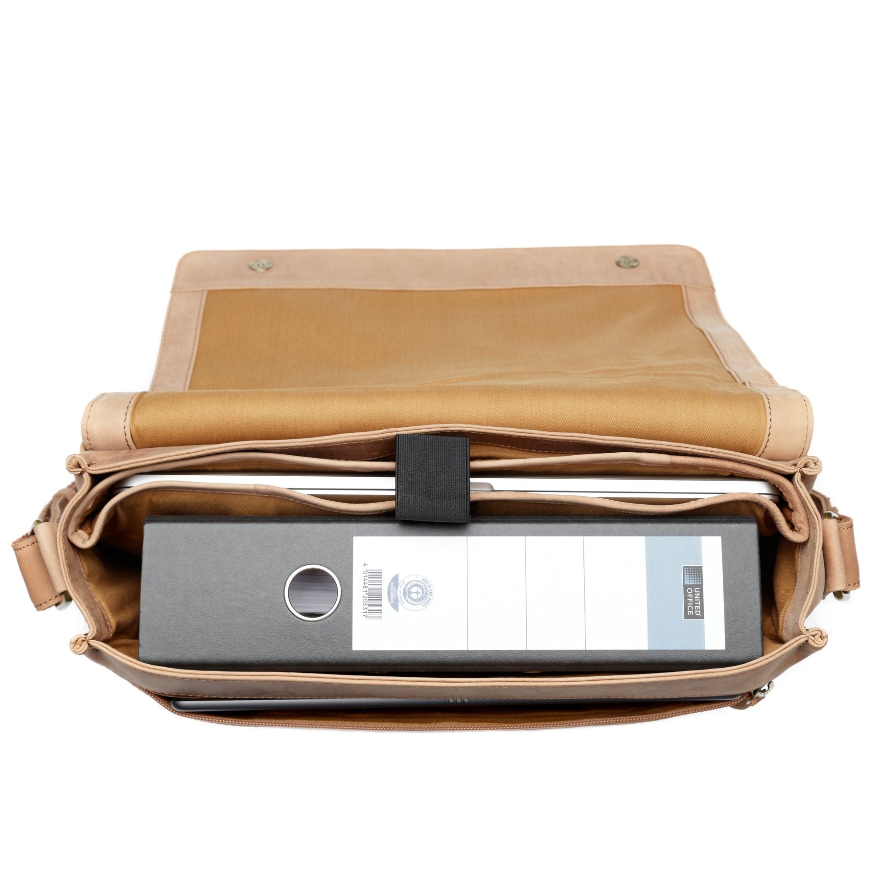 SID & VAIN Laptoptasche Leder Messenger Bag Leder XL SPENCER  29243