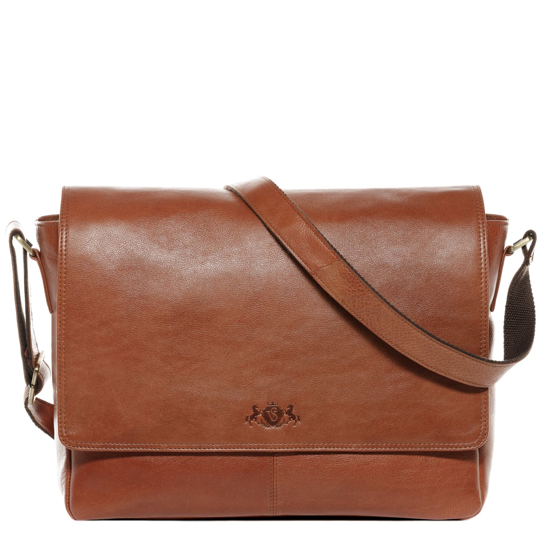SID & VAIN Laptoptasche Leder Messenger Bag Leder XL SPENCER  29276