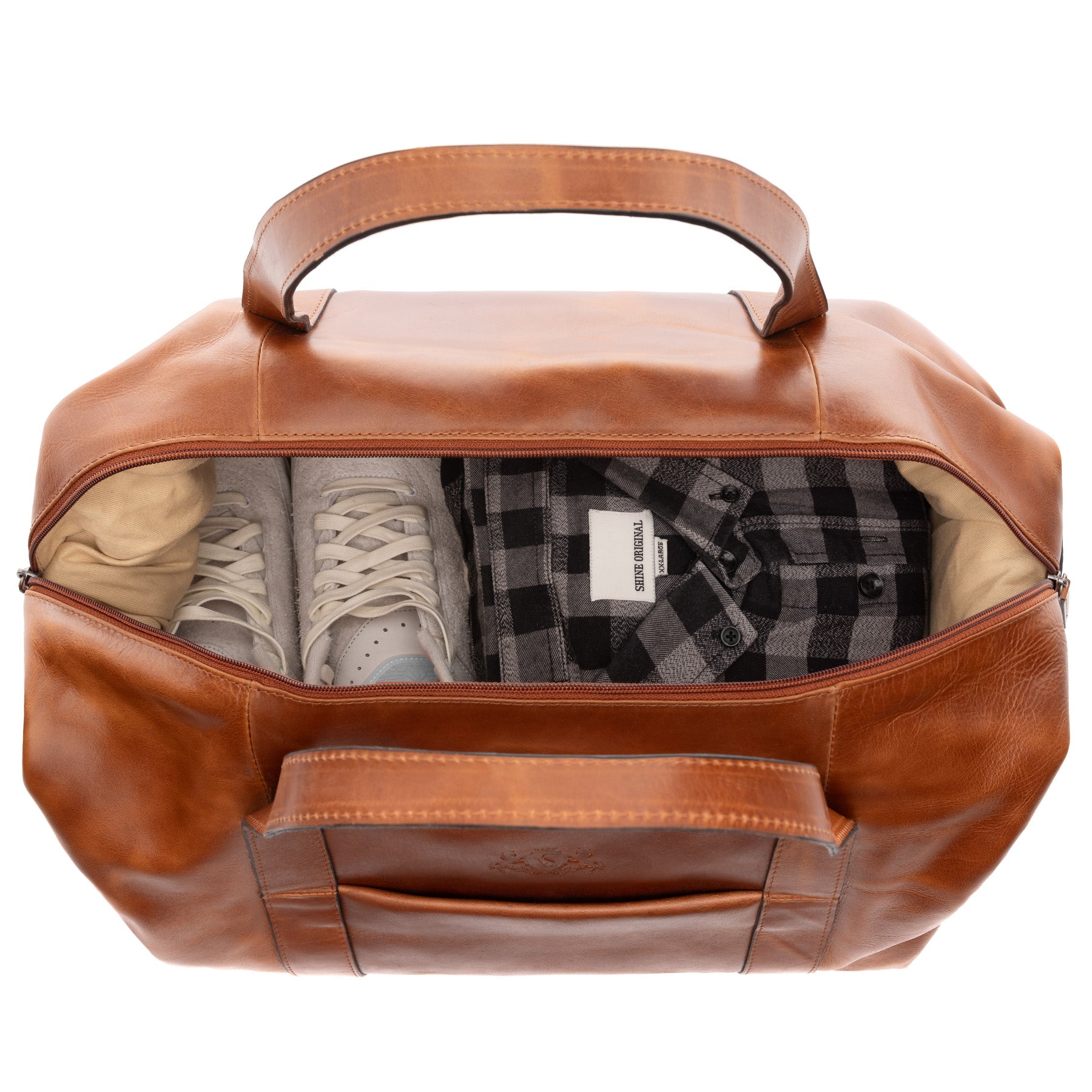 Weekender AUBURN Natur-Leder