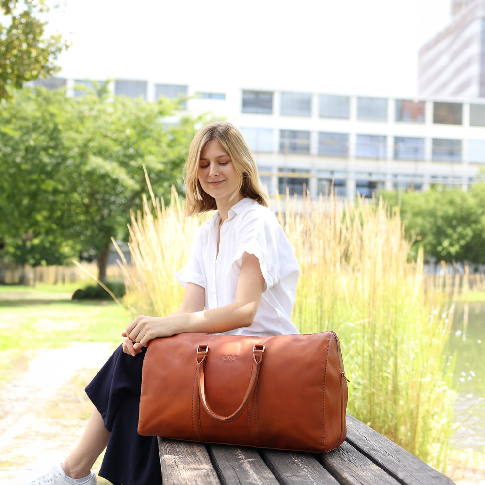 Weekender SKYLER Ziegenleder braun
