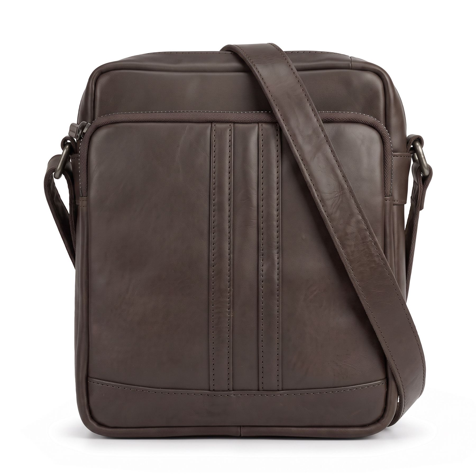 Schultertasche ASHTON Natur-Leder