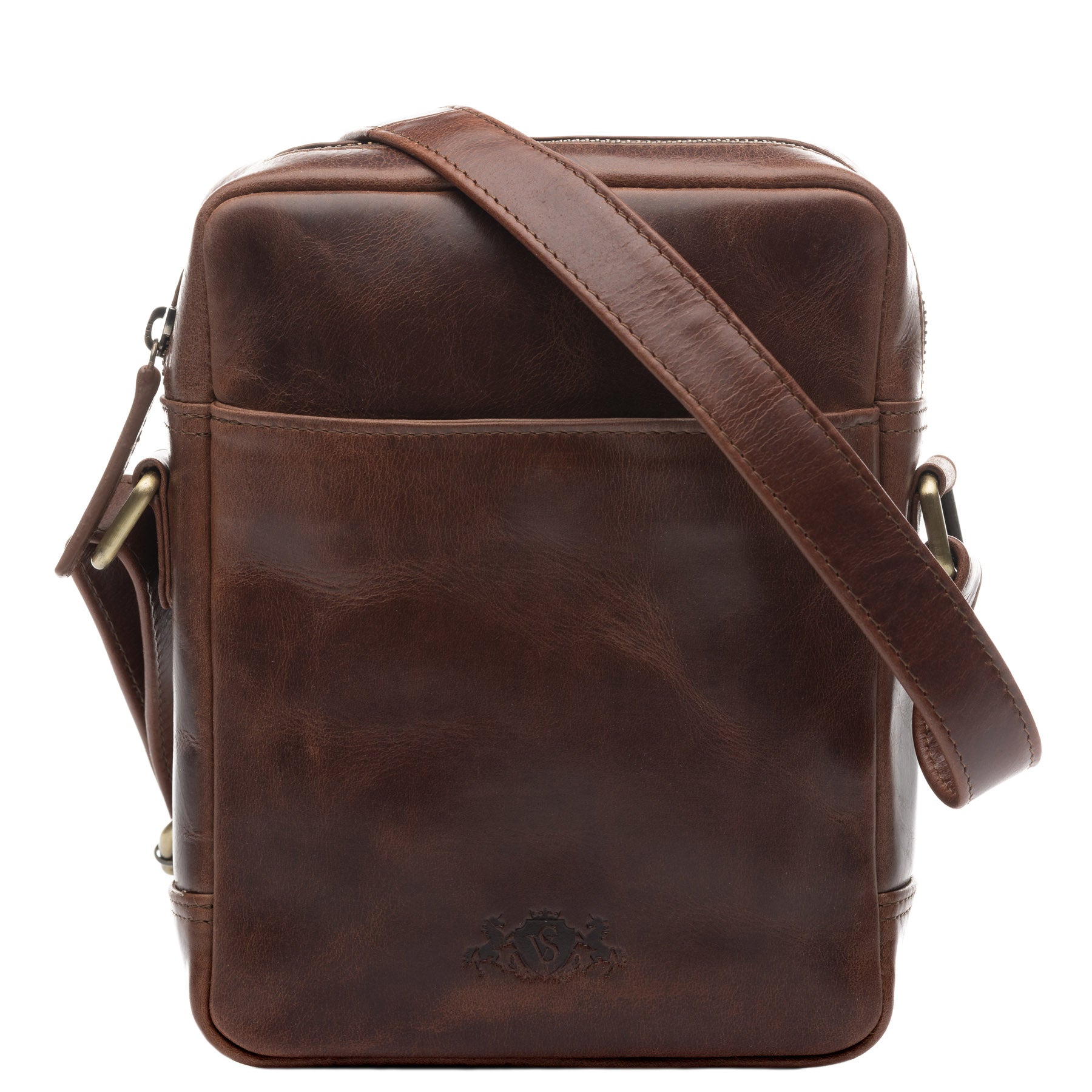 Schultertasche DUBLIN Glattleder