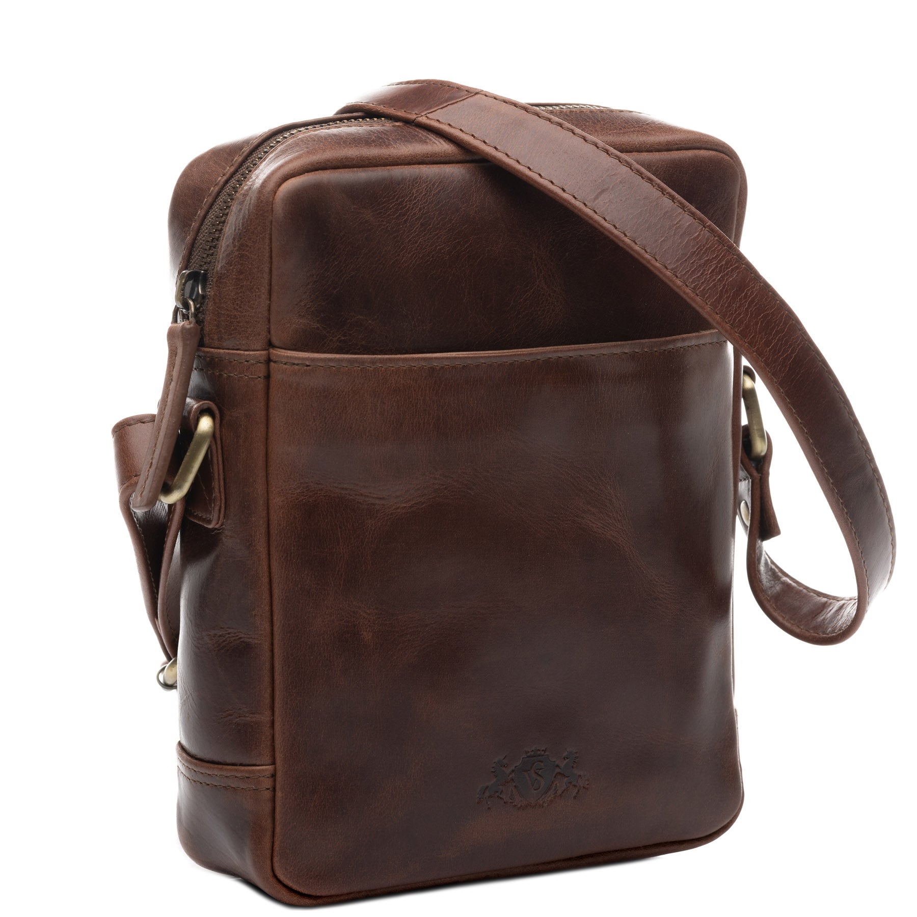Schultertasche DUBLIN Glattleder