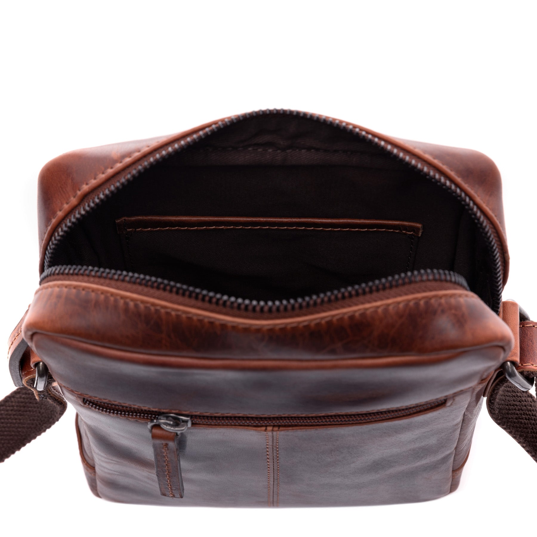 Schultertasche DUBLIN Glattleder