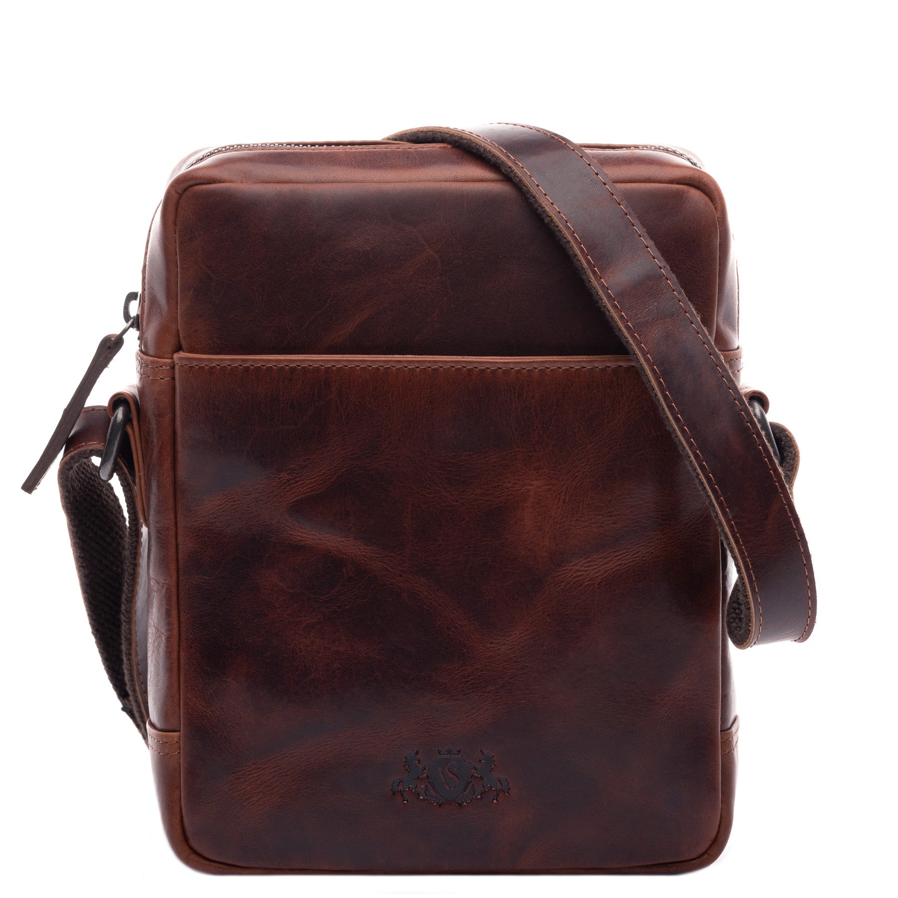 Schultertasche DUBLIN Glattleder