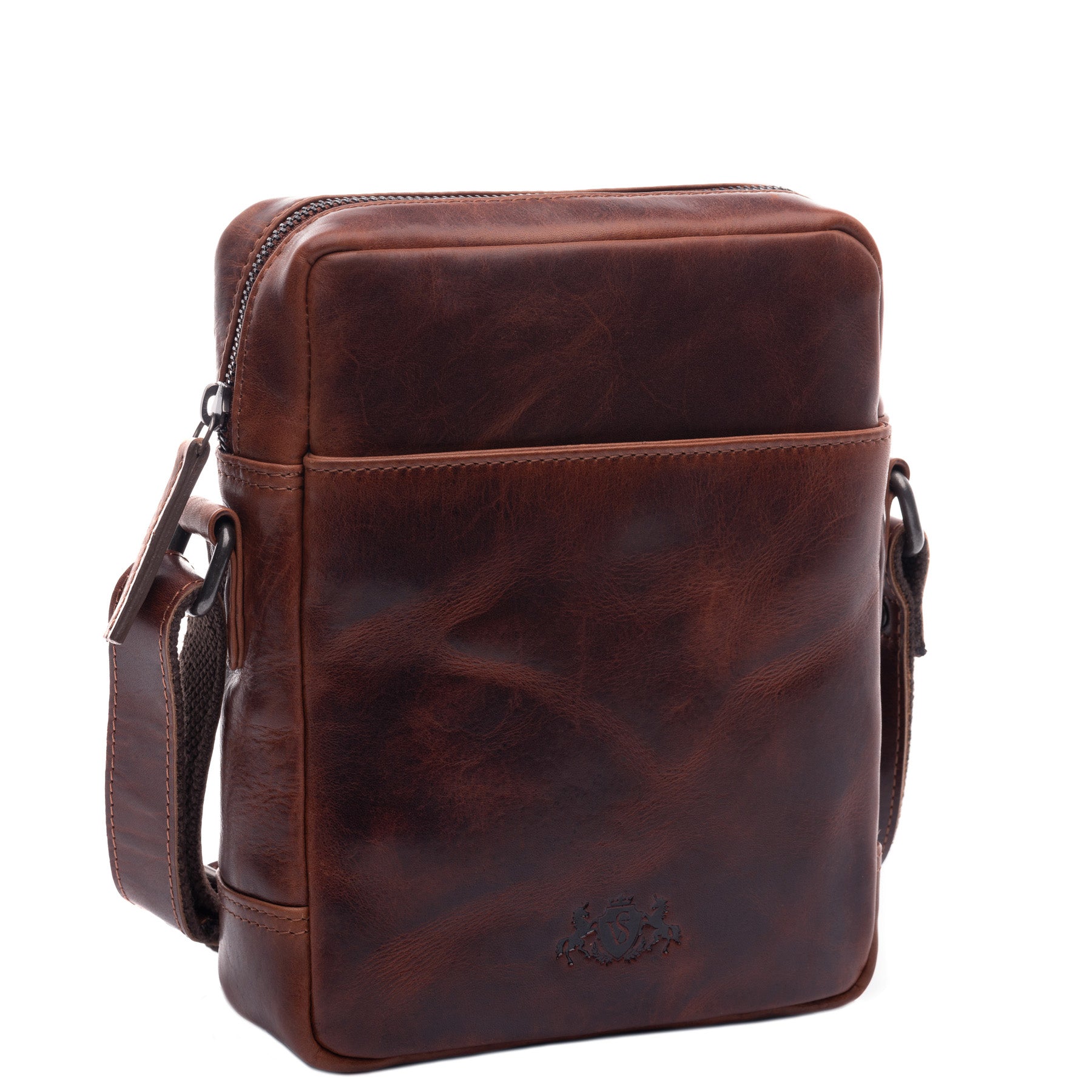 Schultertasche DUBLIN Glattleder