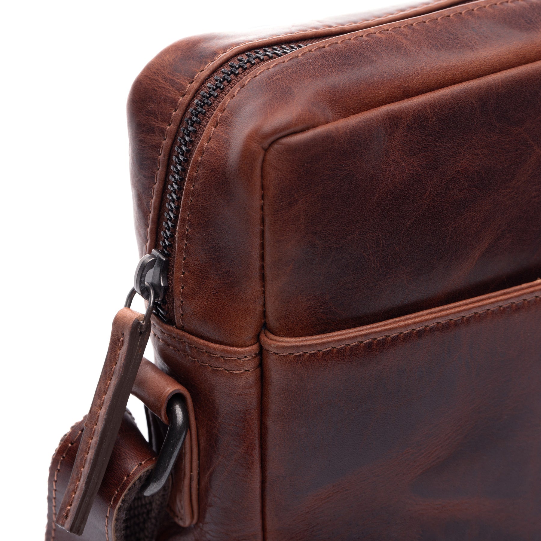 Schultertasche DUBLIN Glattleder