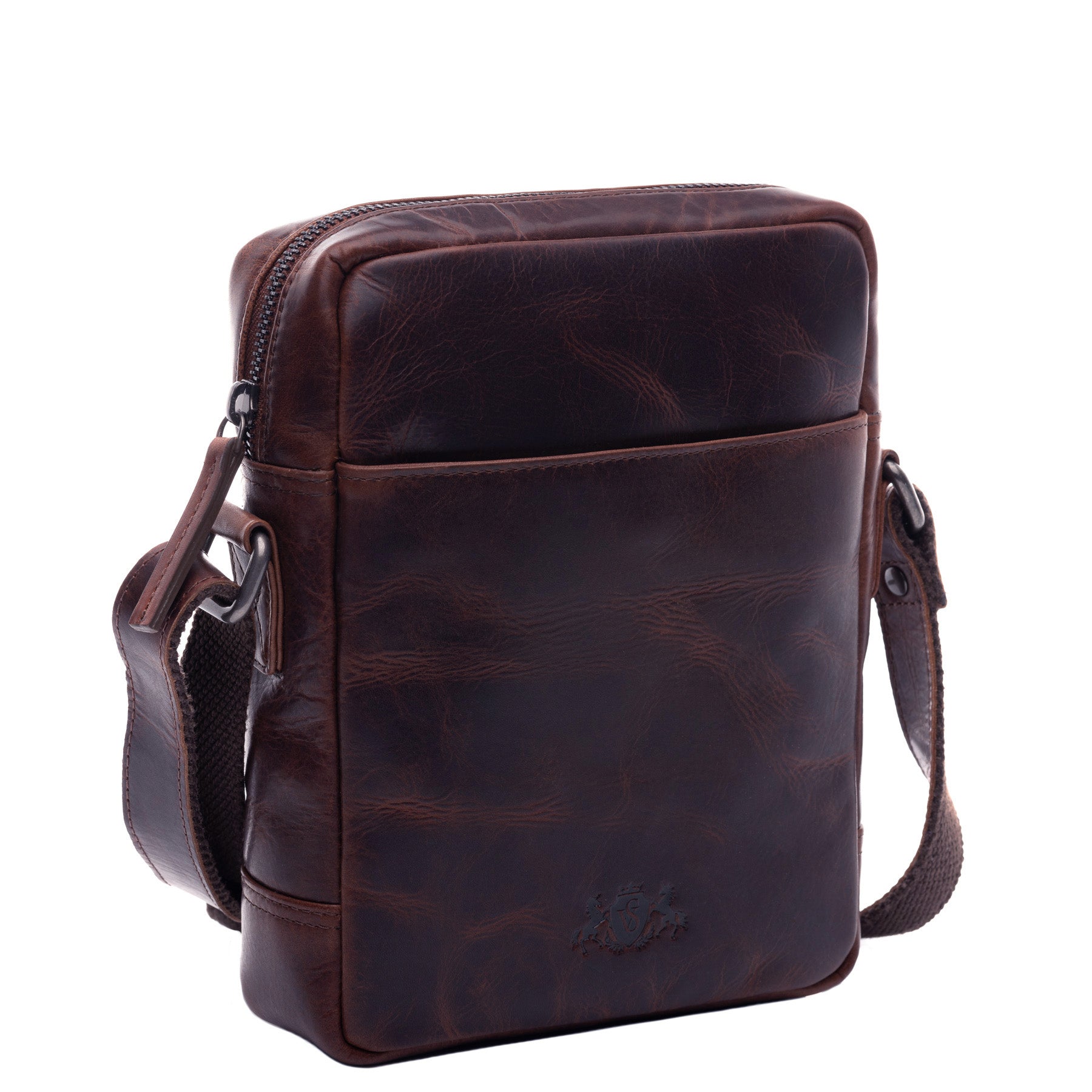 Schultertasche DUBLIN Glattleder