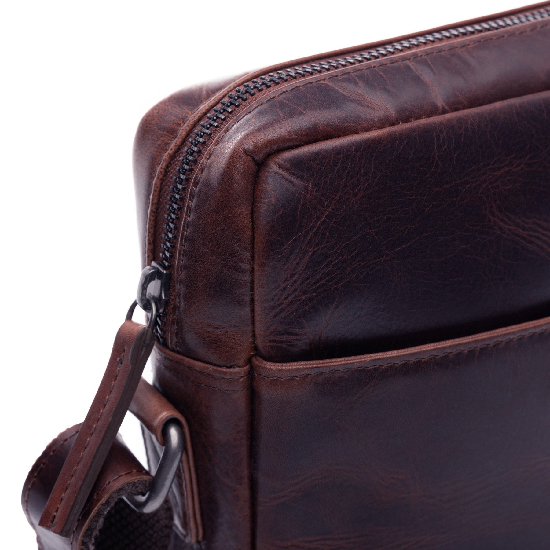 Schultertasche DUBLIN Glattleder