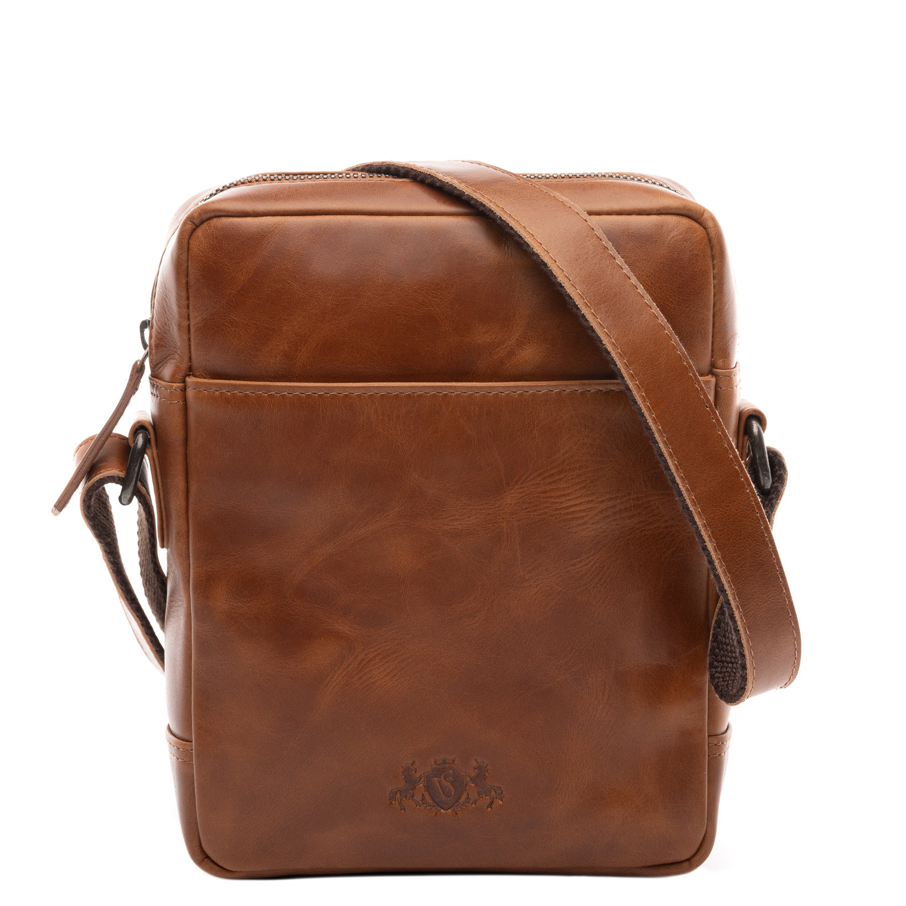 Schultertasche DUBLIN Glattleder