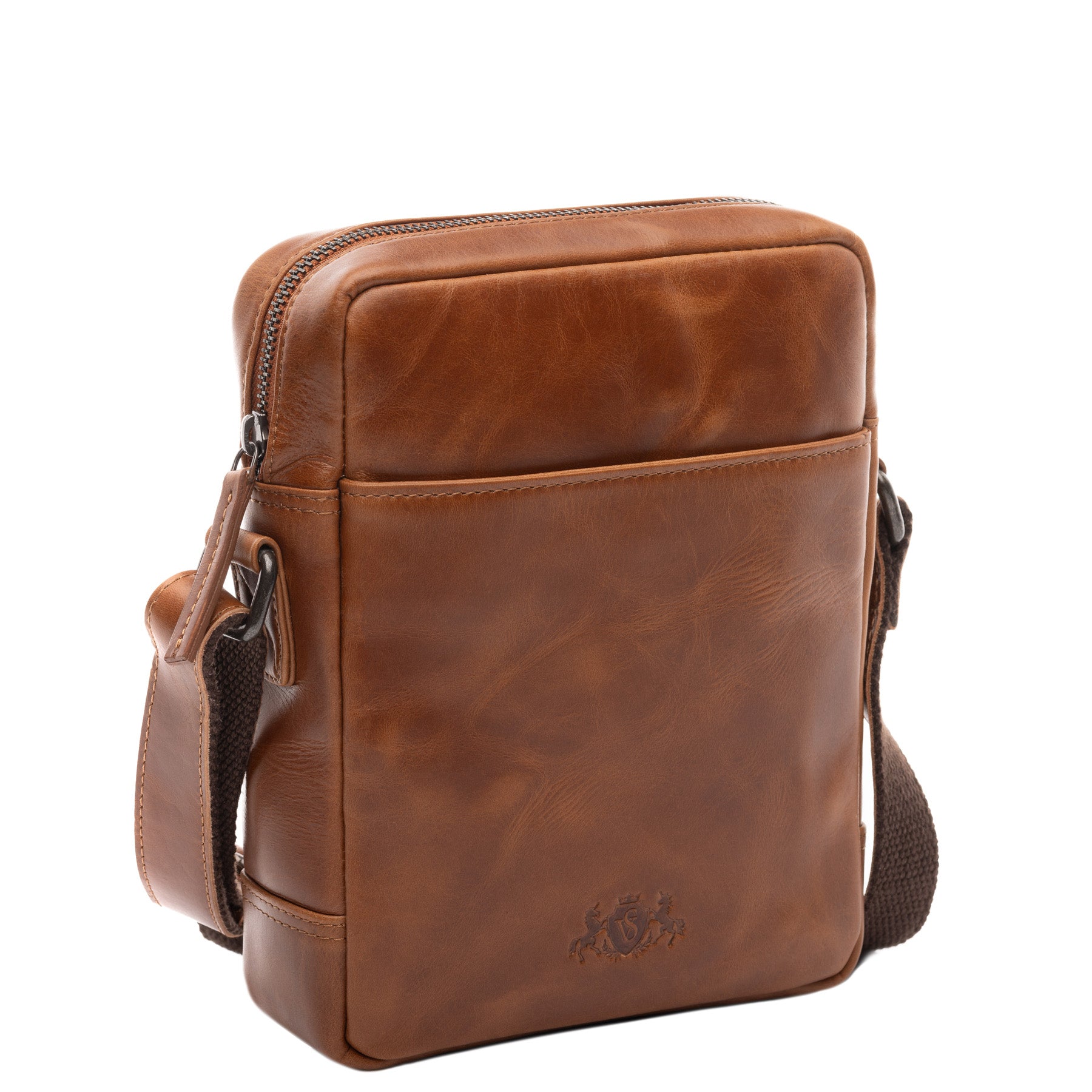 Schultertasche DUBLIN Glattleder