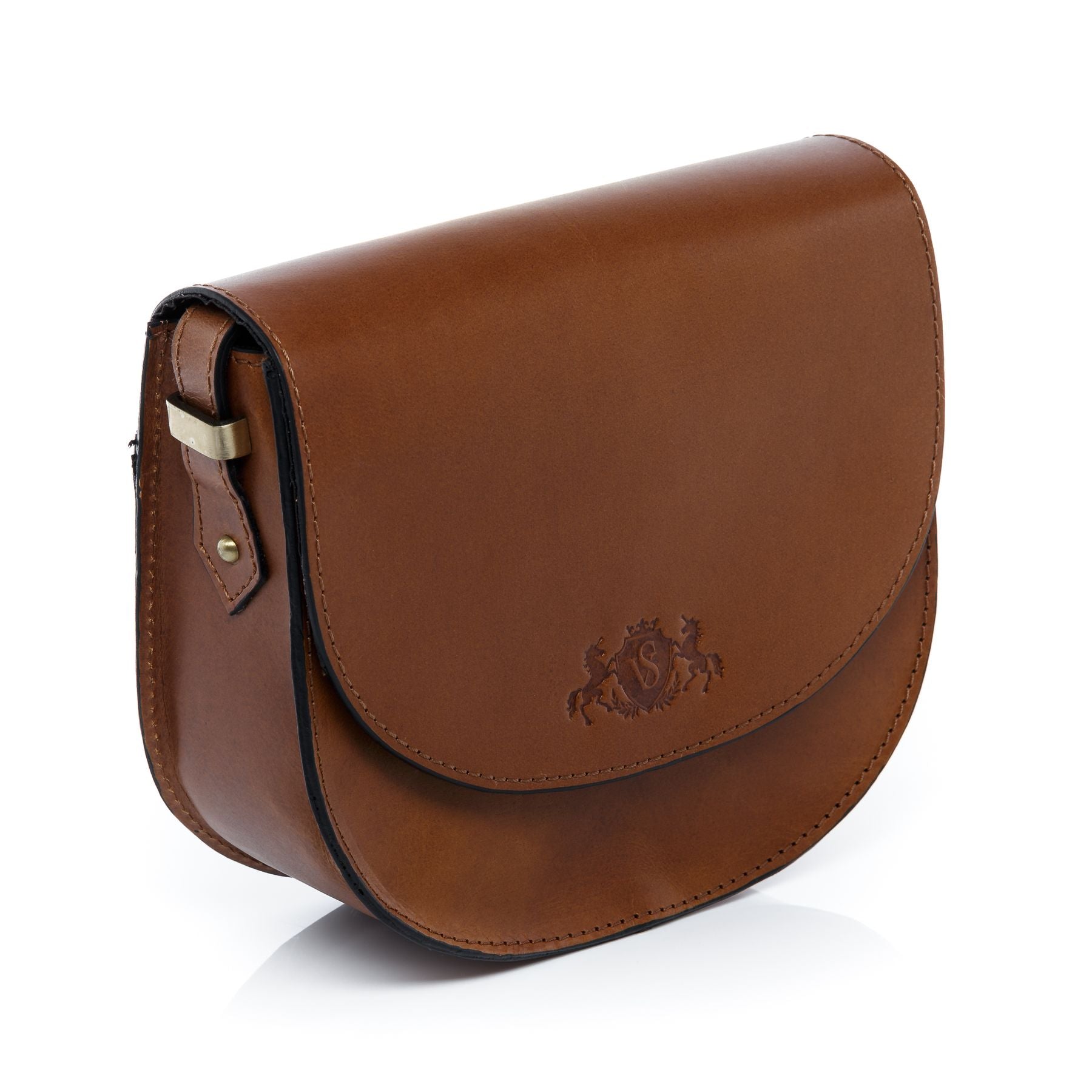 SID & VAIN Umhängetasche Leder TRISH tan-cognac 15272