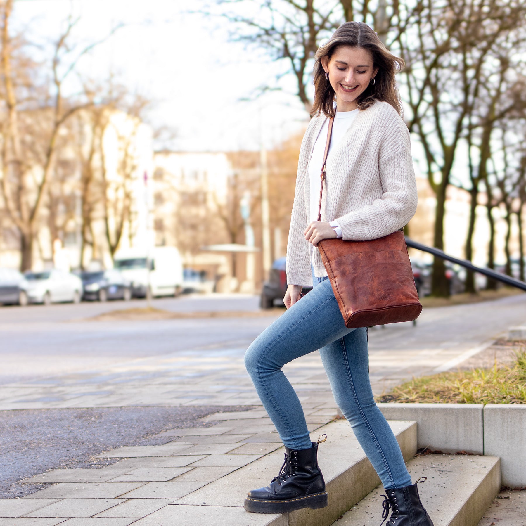 Shopper AMBER Naturleder braun
