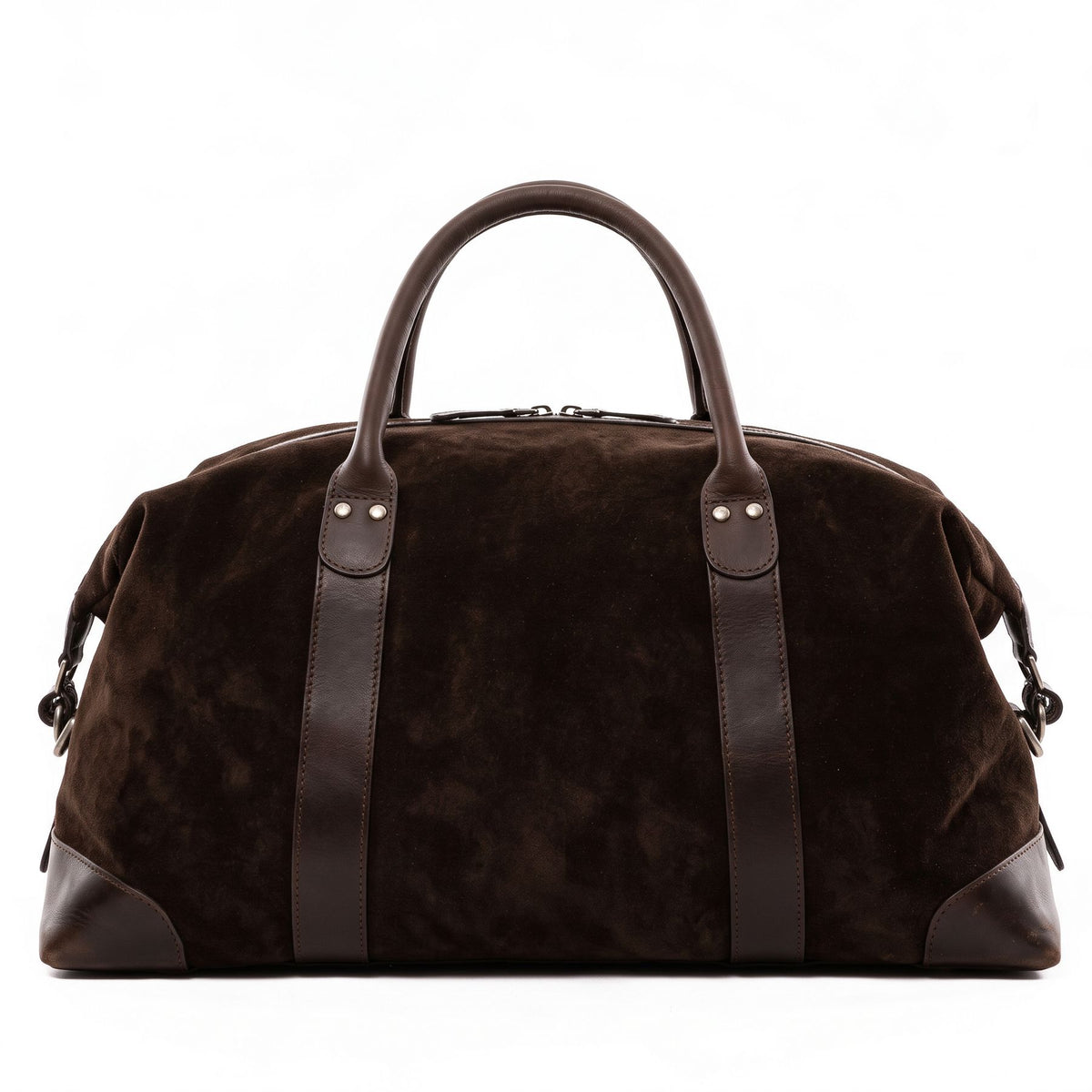 Wildleder Reisetasche Lennox braun Frontal