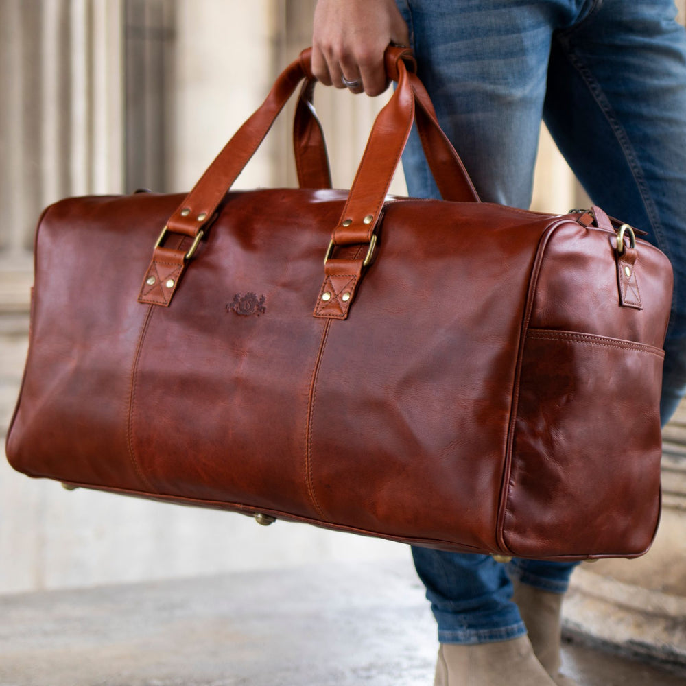 Weekender LINUS Nappa Leder braun