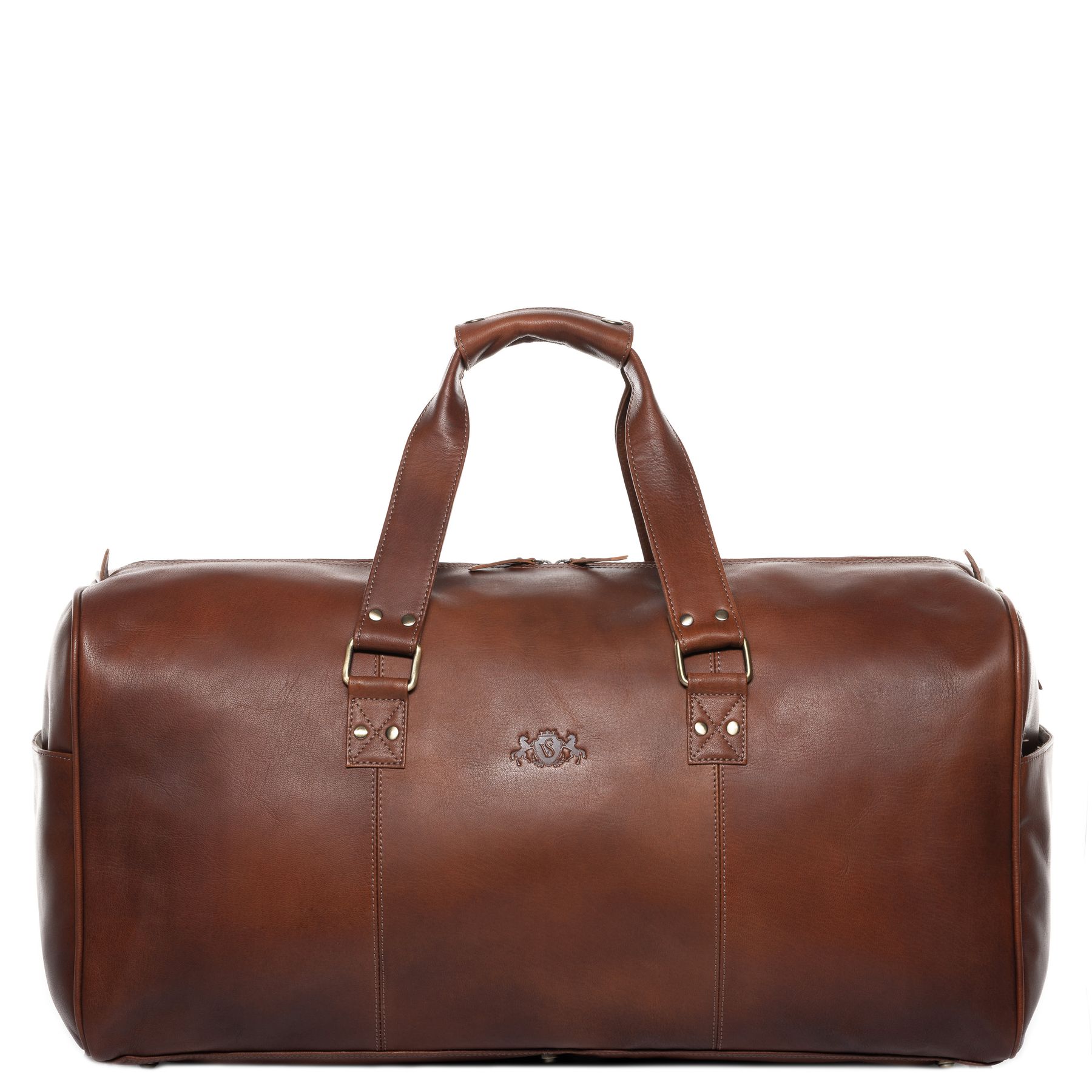 SID & VAIN Reisetasche groß Leder XXL LINUS chestnut 34671