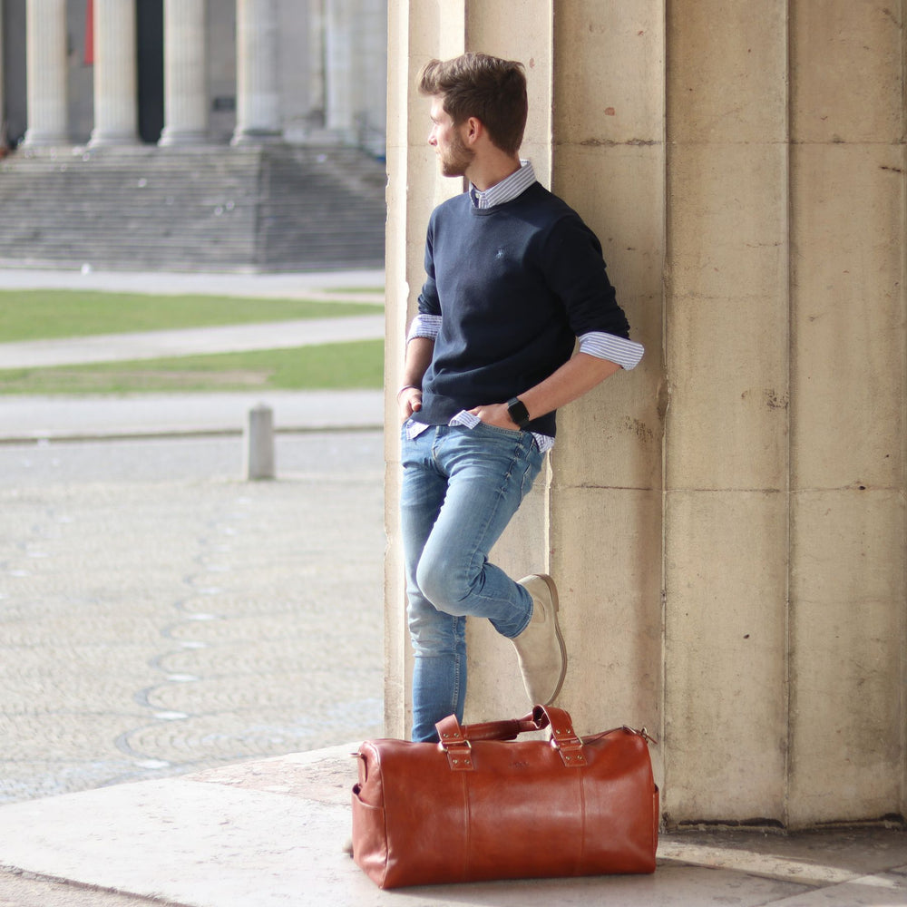Weekender LINUS Vintage Leder braun