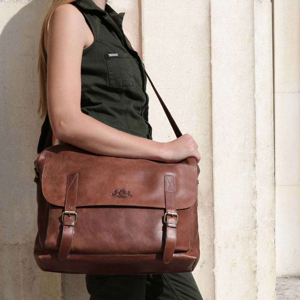 Aktentasche ETON Natur-Leder braun