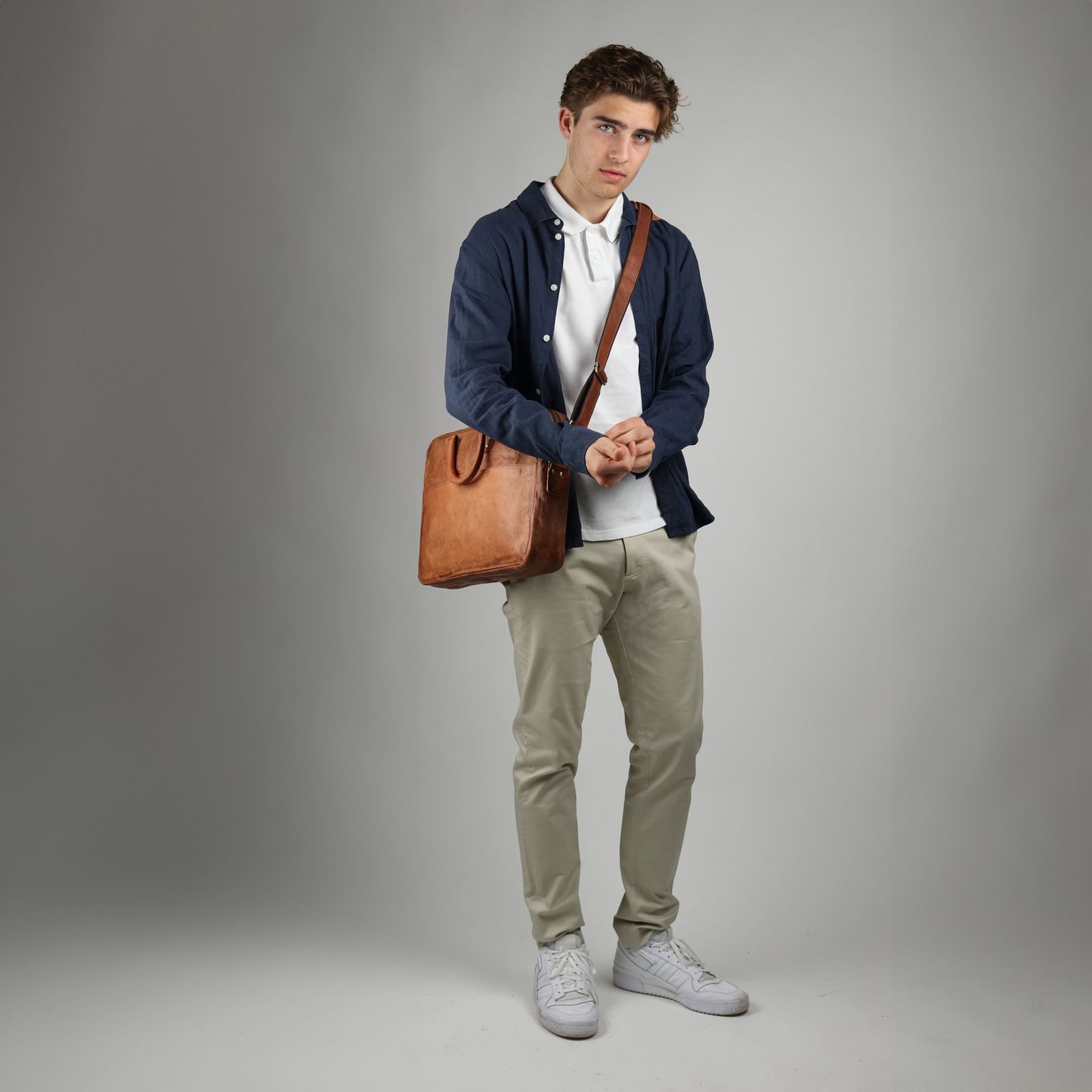 Laptoptasche CEDAR Ziegenleder braun