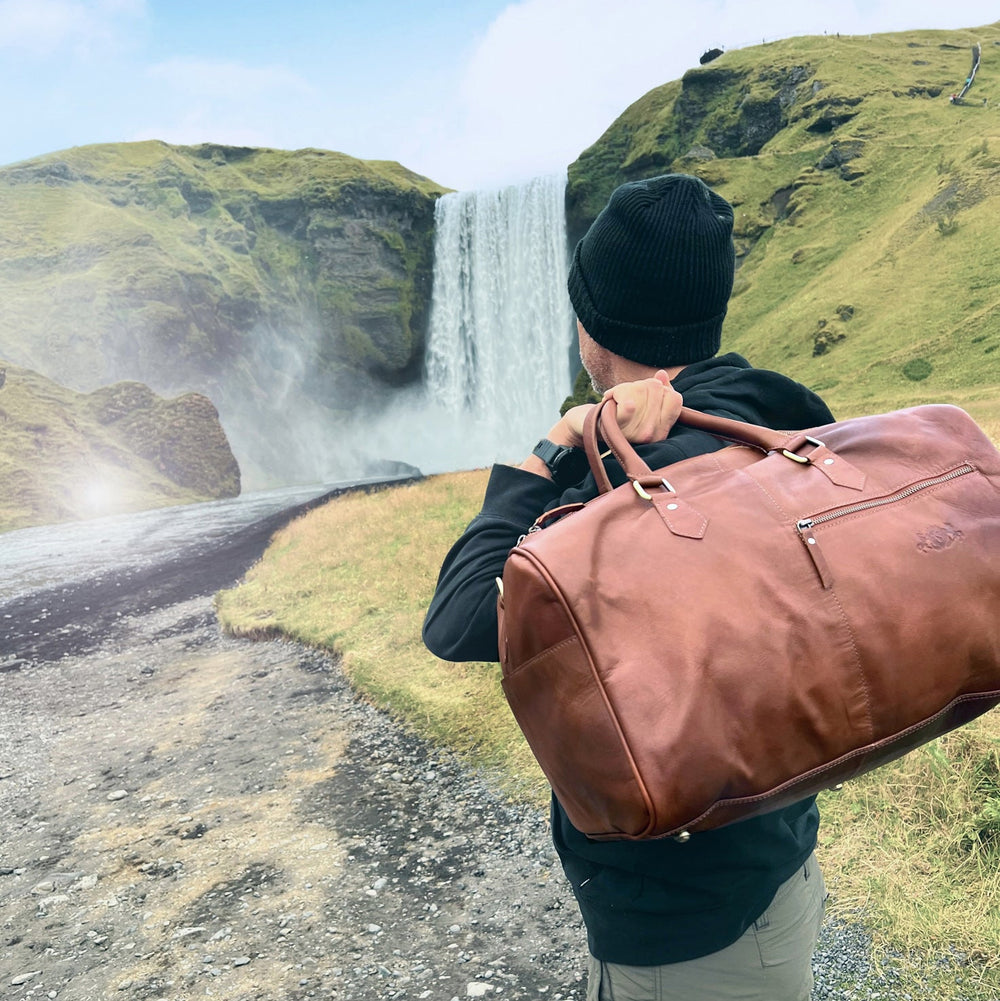 Reisetasche SEATTLE Ziegenleder braun