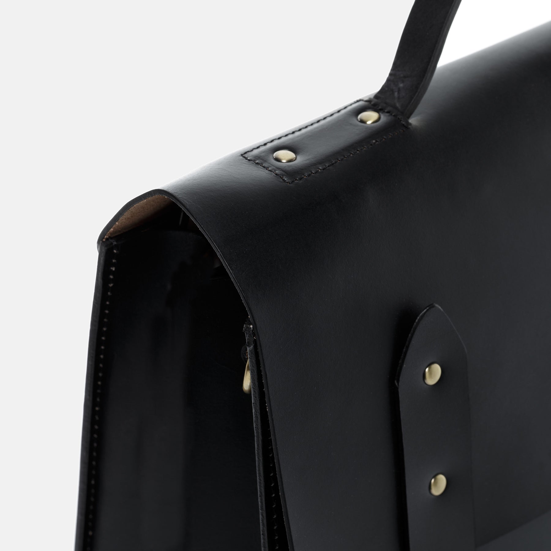 Briefcase BOSTON saddle leather black