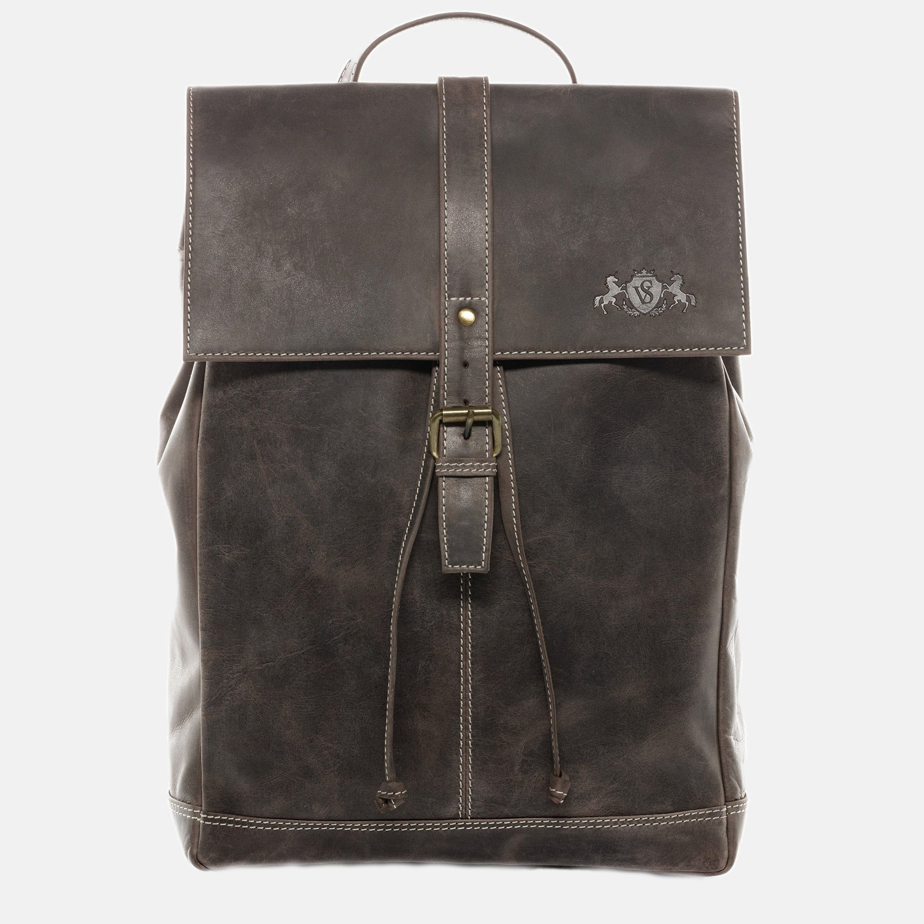 City backpack STAN buffalo leather brown