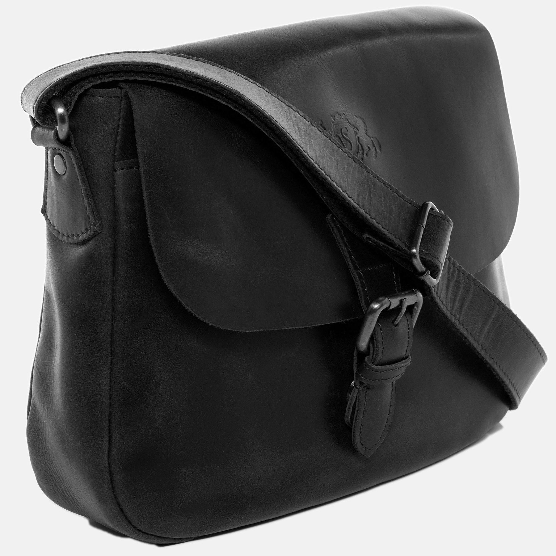 Shoulder bag YALE smooth leather black