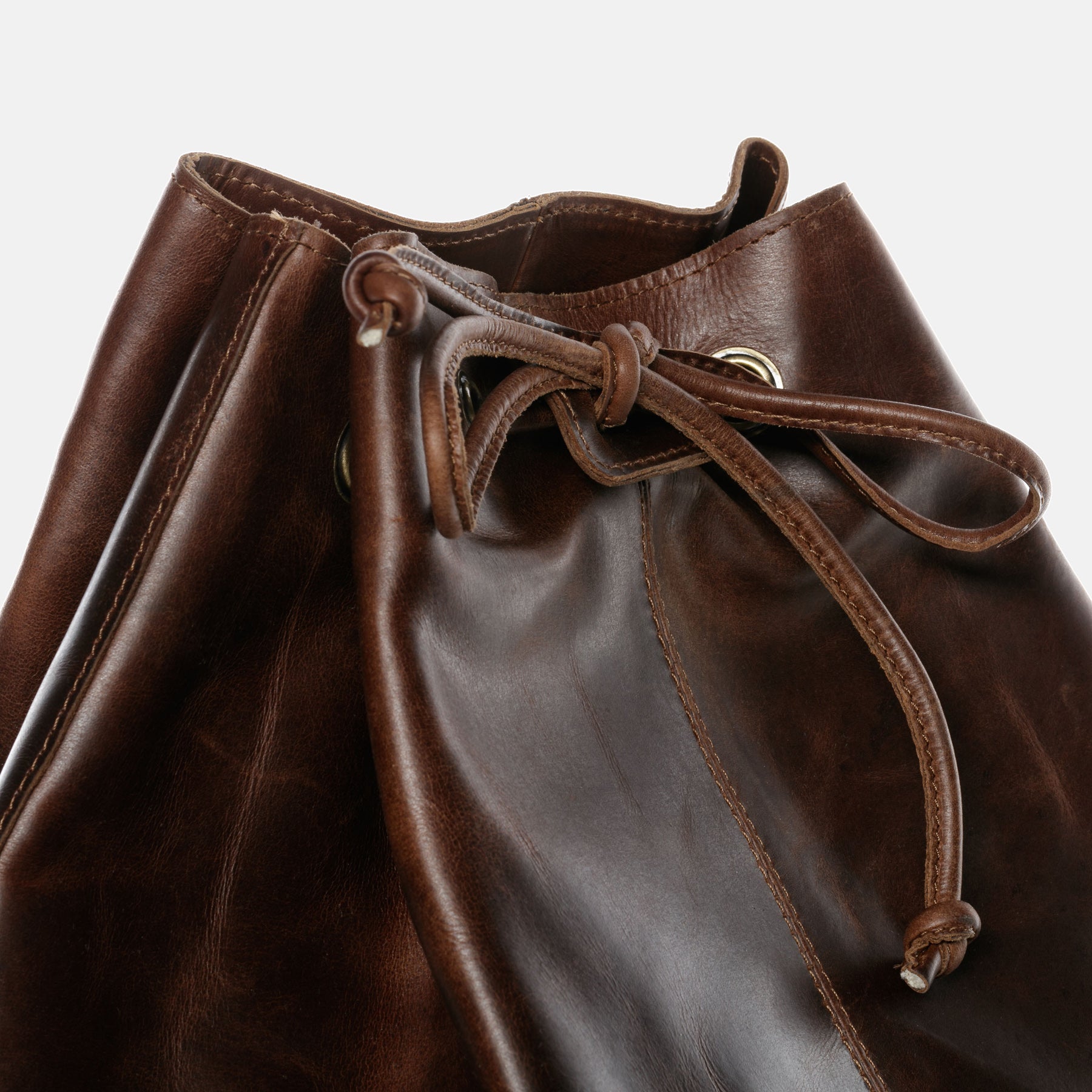 XL Duffel bag HEATHROW natural leather brown-cognac