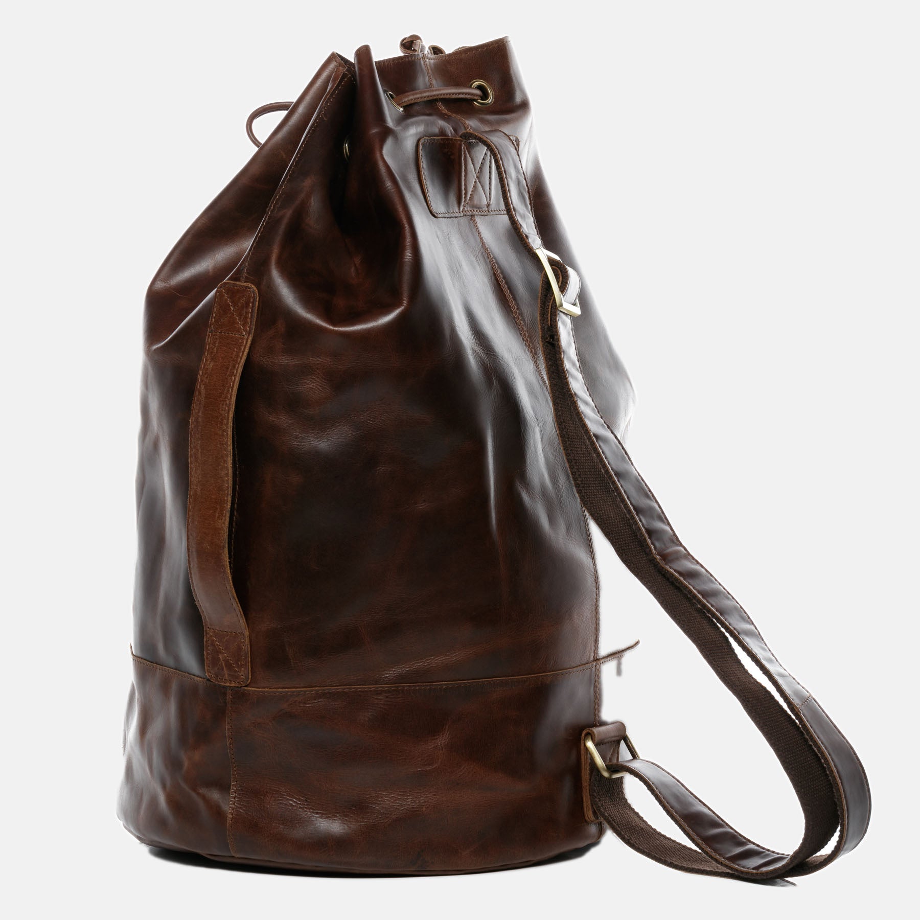XL Duffel bag HEATHROW natural leather brown-cognac