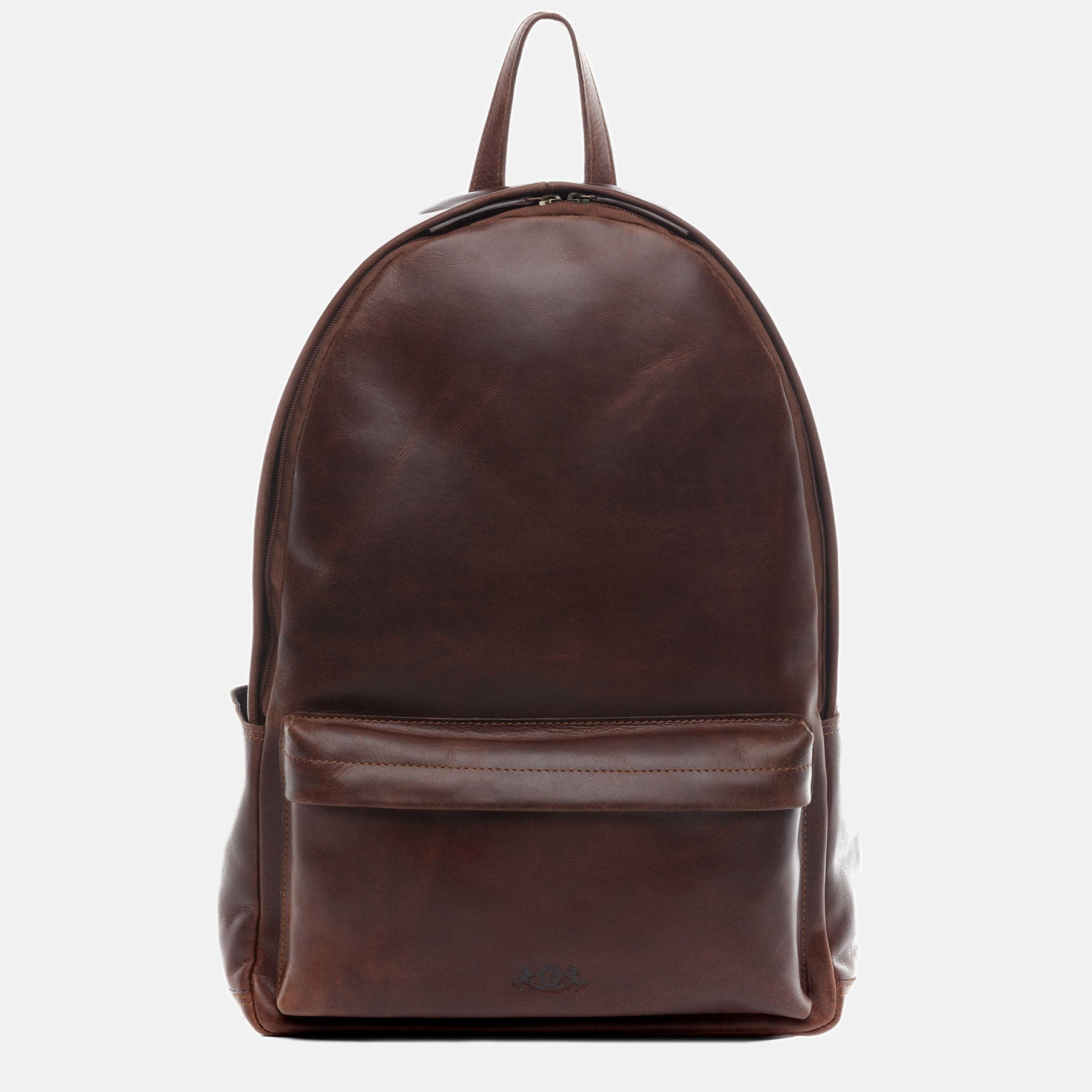 XL Backpack ARCHIE natural leather brown-cognac