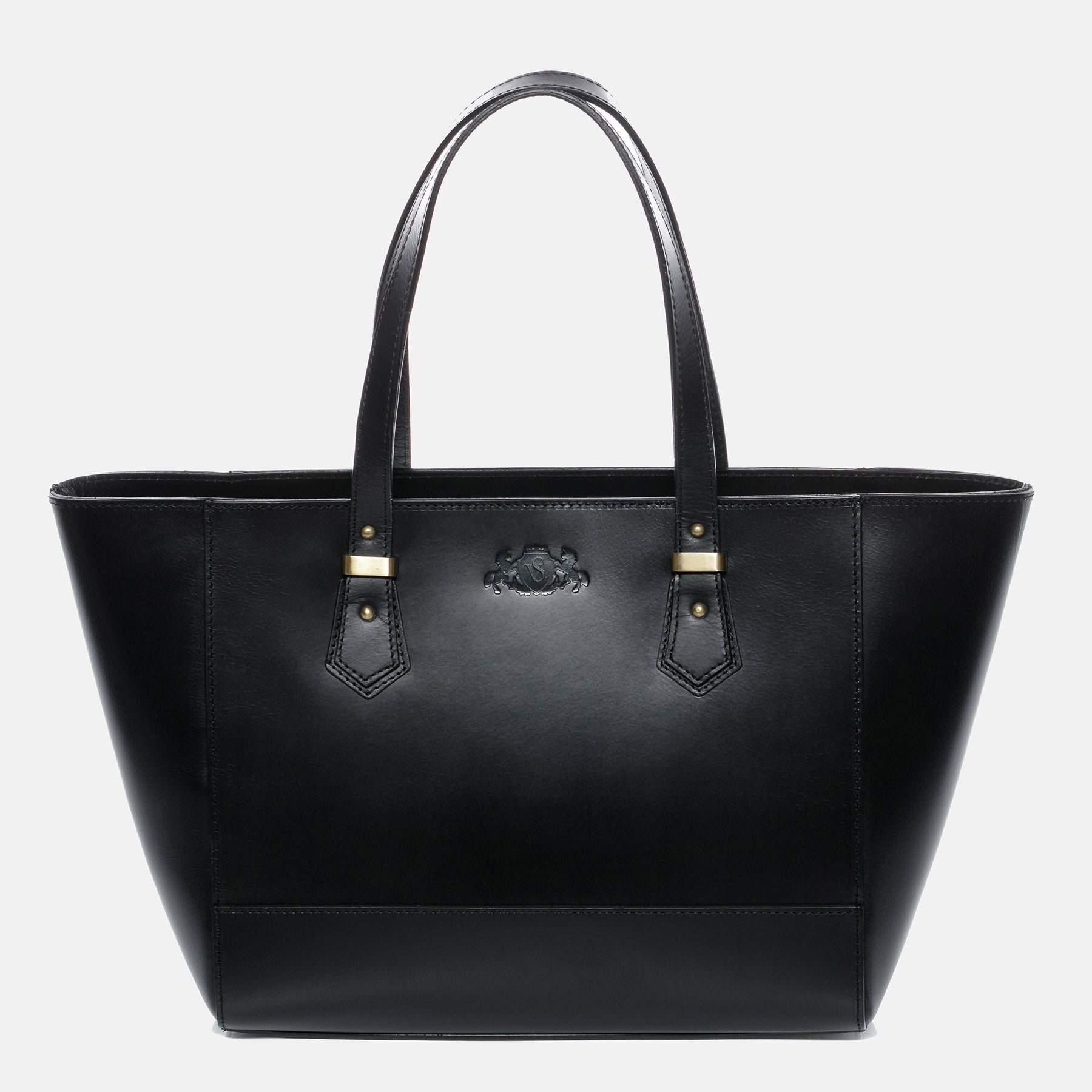 Handbag TRISH saddle leather black
