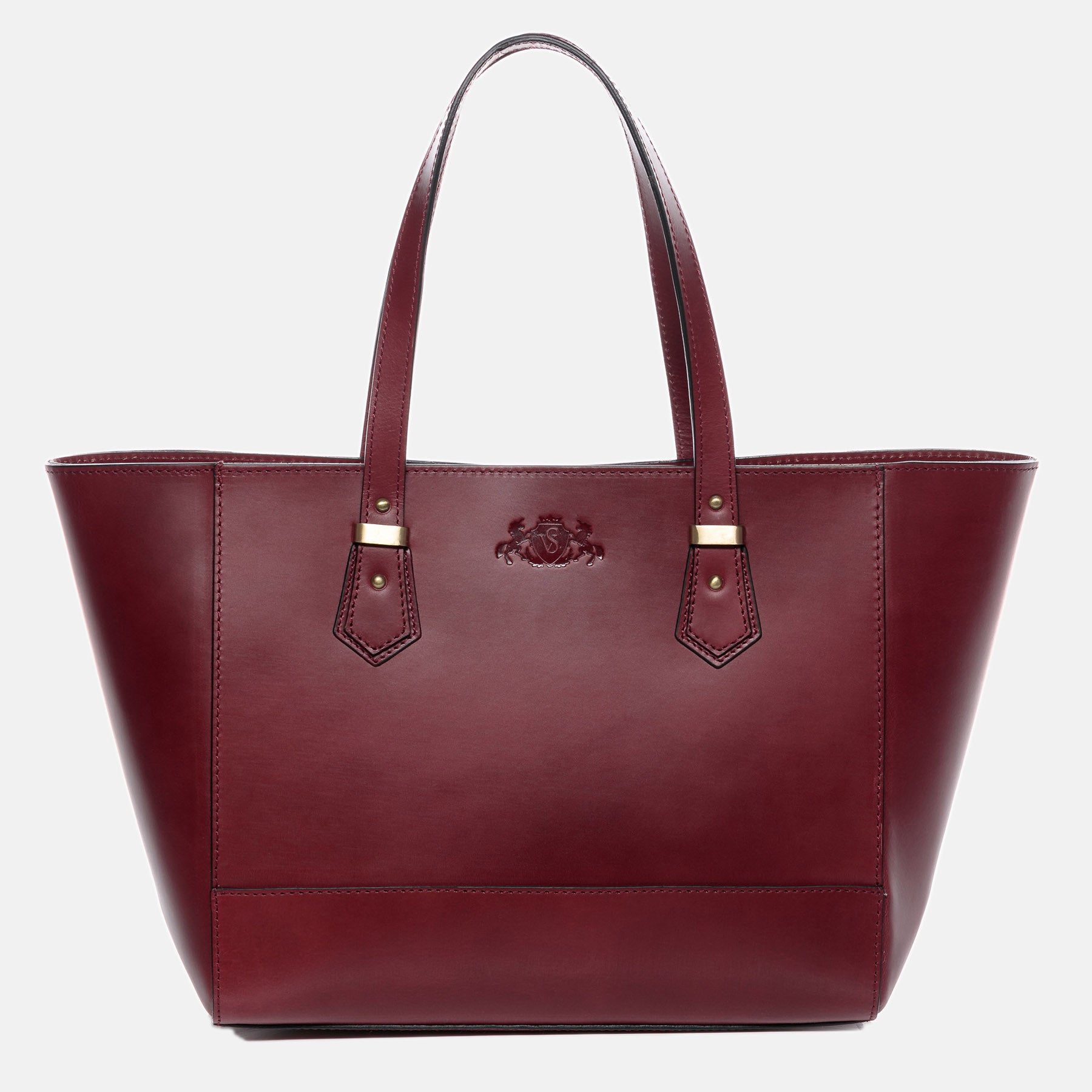 Handbag TRISH saddle leather red