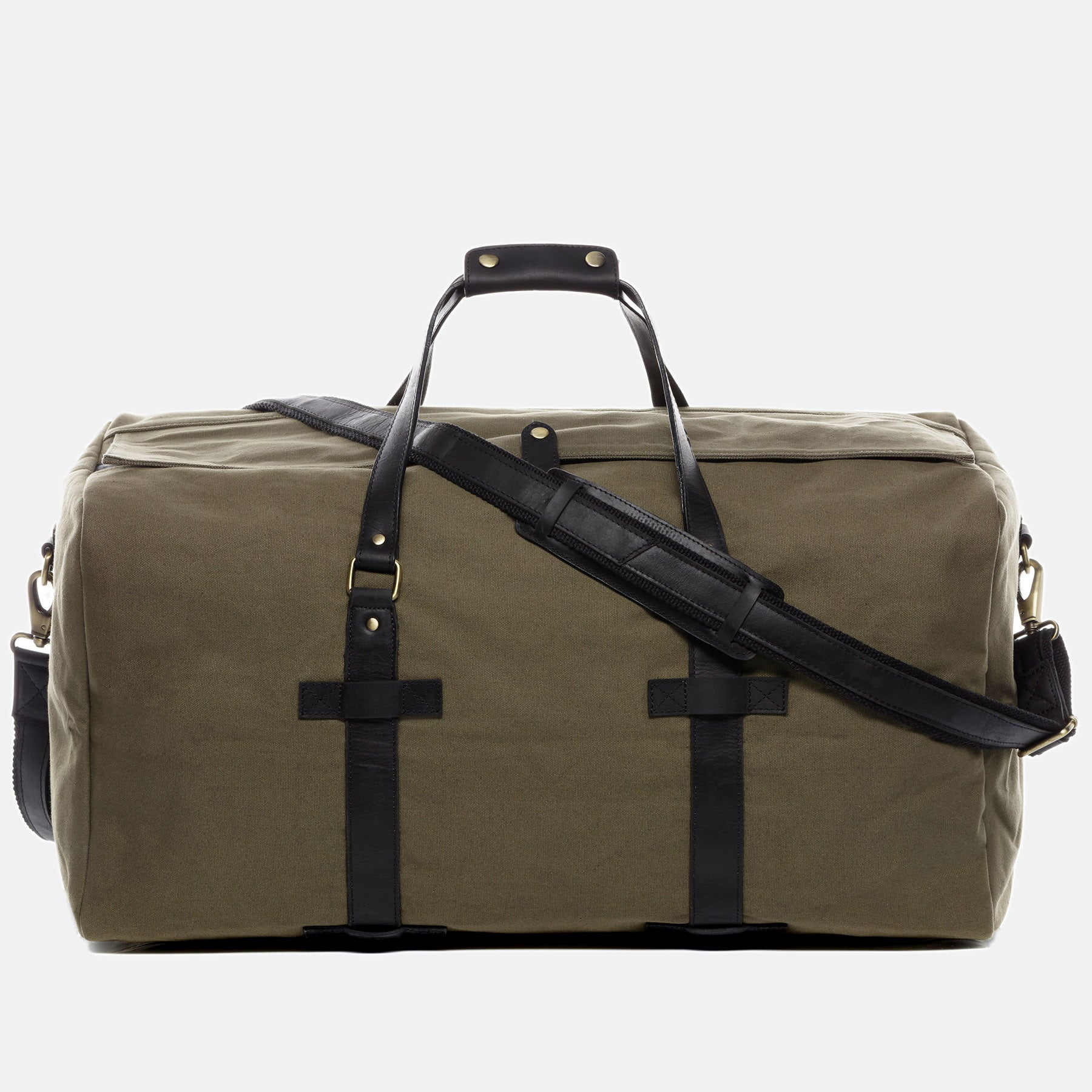 XL Travel bag CHASE Canvas&Leather olive-green