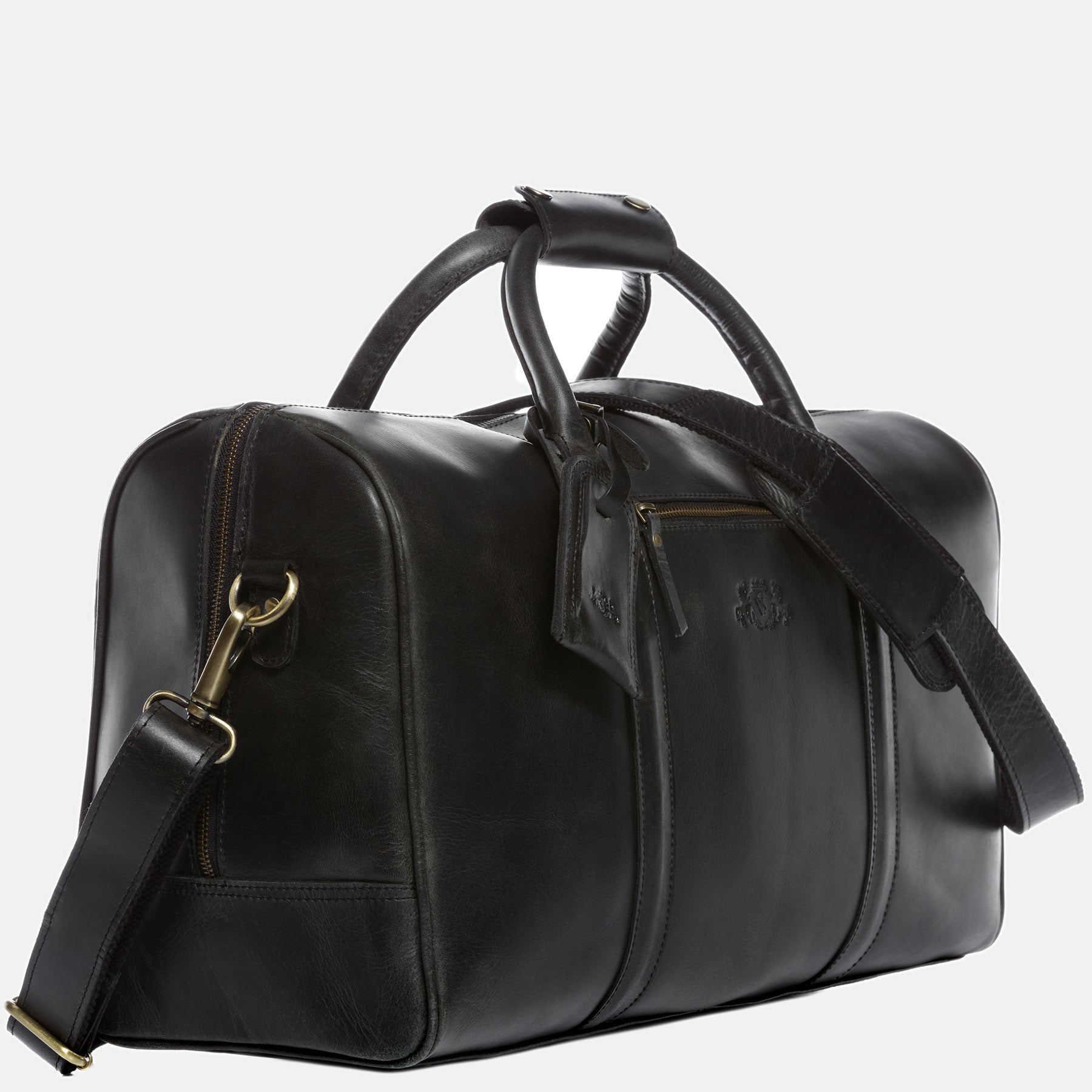 Travel bag CHAD buffalo leather black
