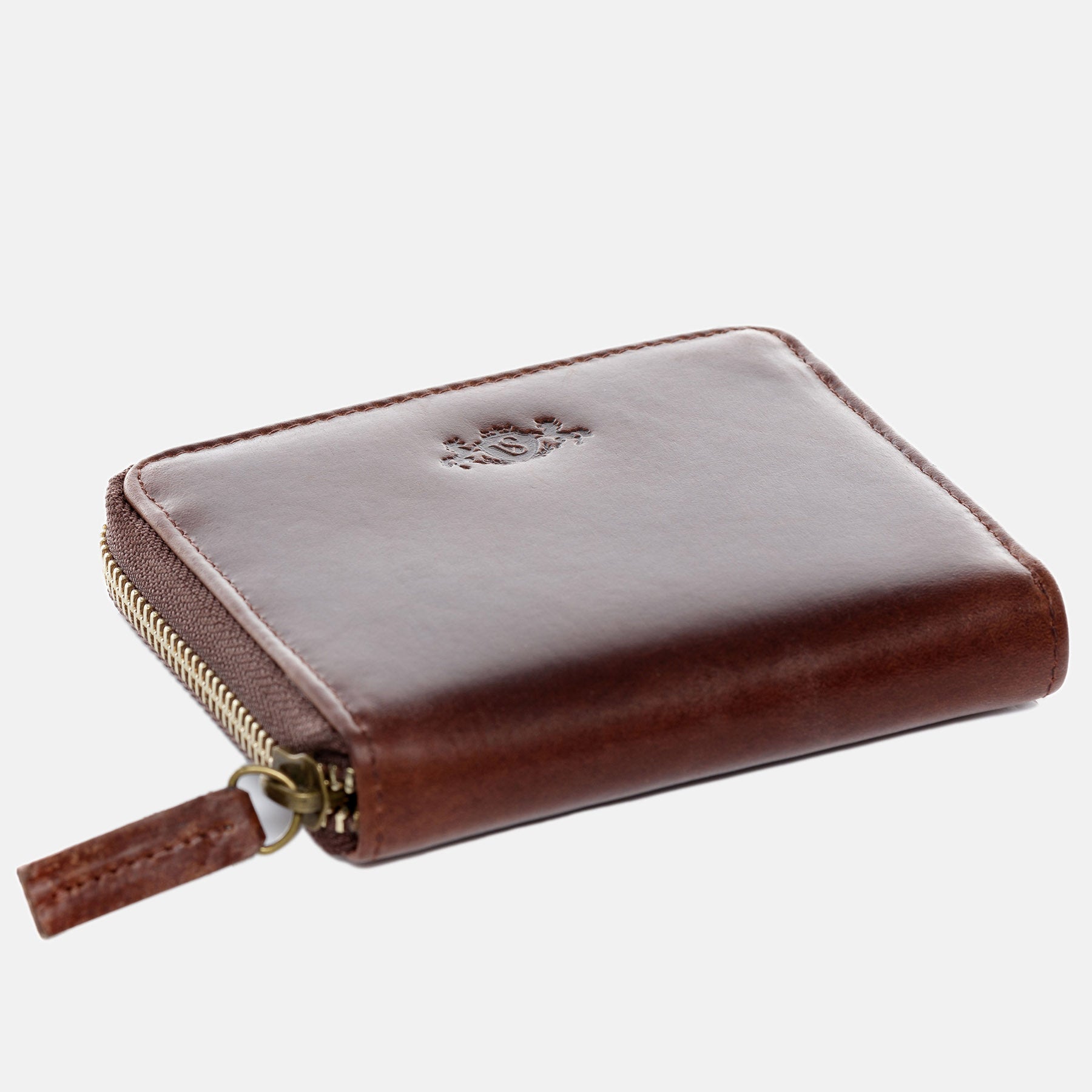 Wallet HANNAH natural leather brown-cognac