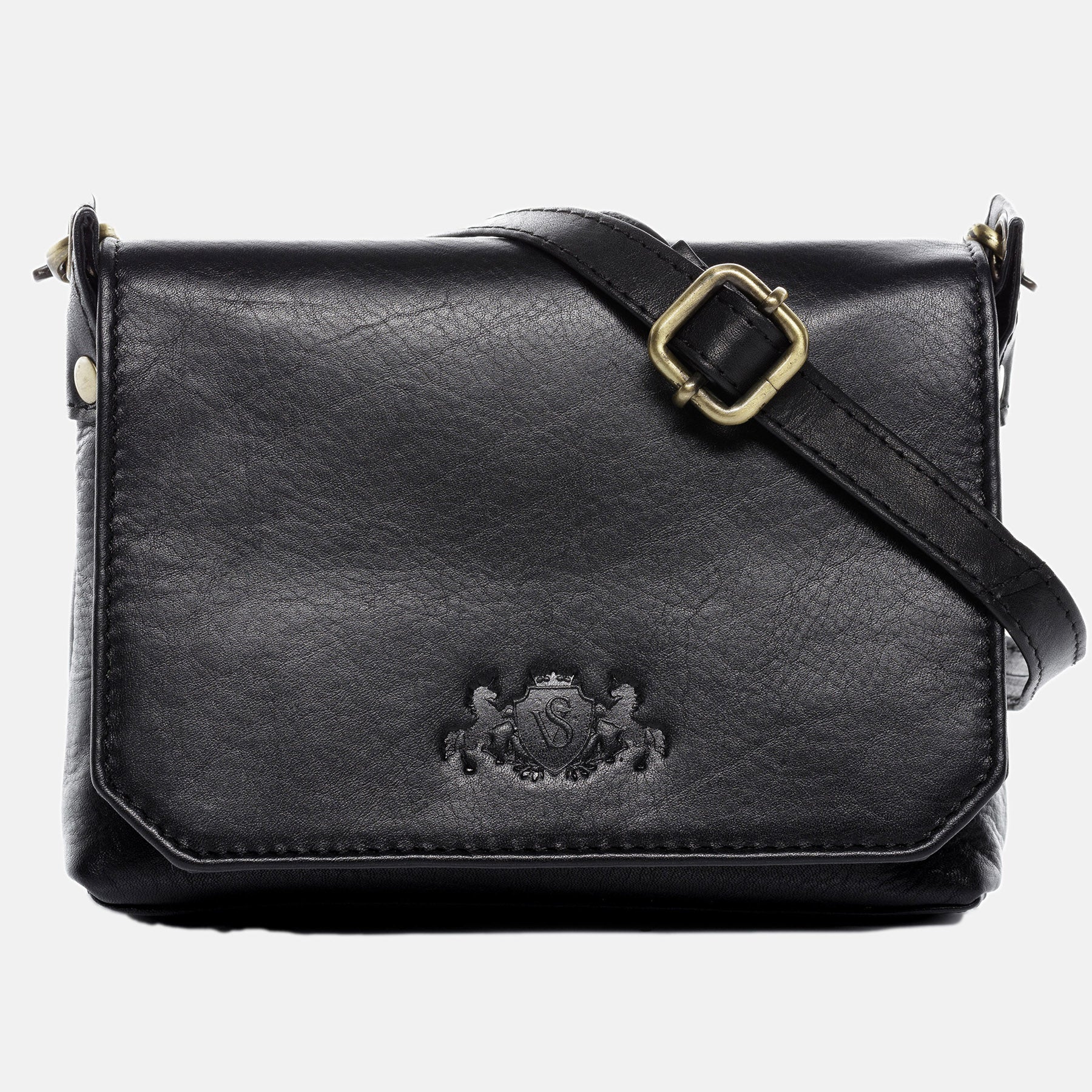 Shoulder bag KERBY smooth leather black