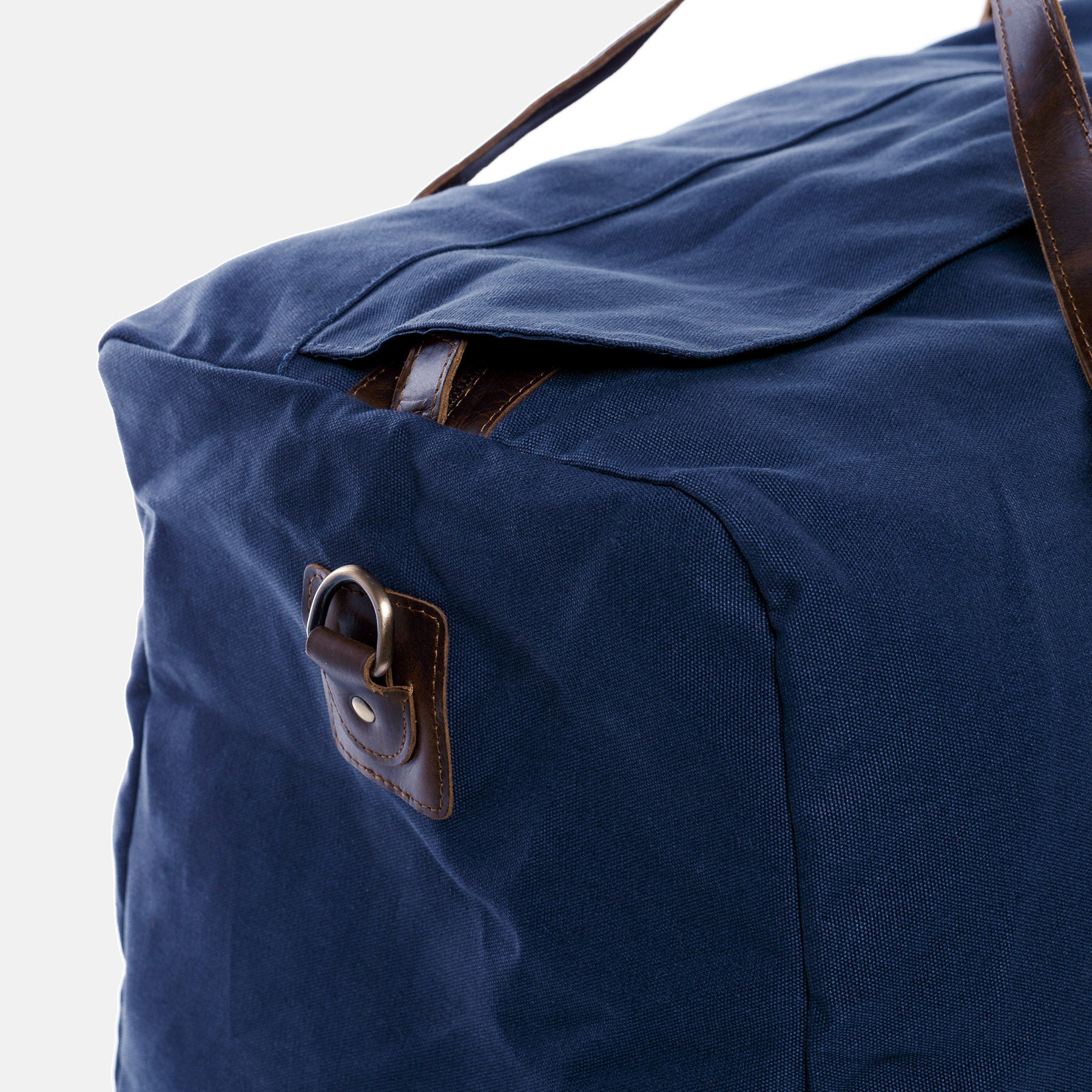 XL Reisetasche CHASE Canvas&Leder blau-braun