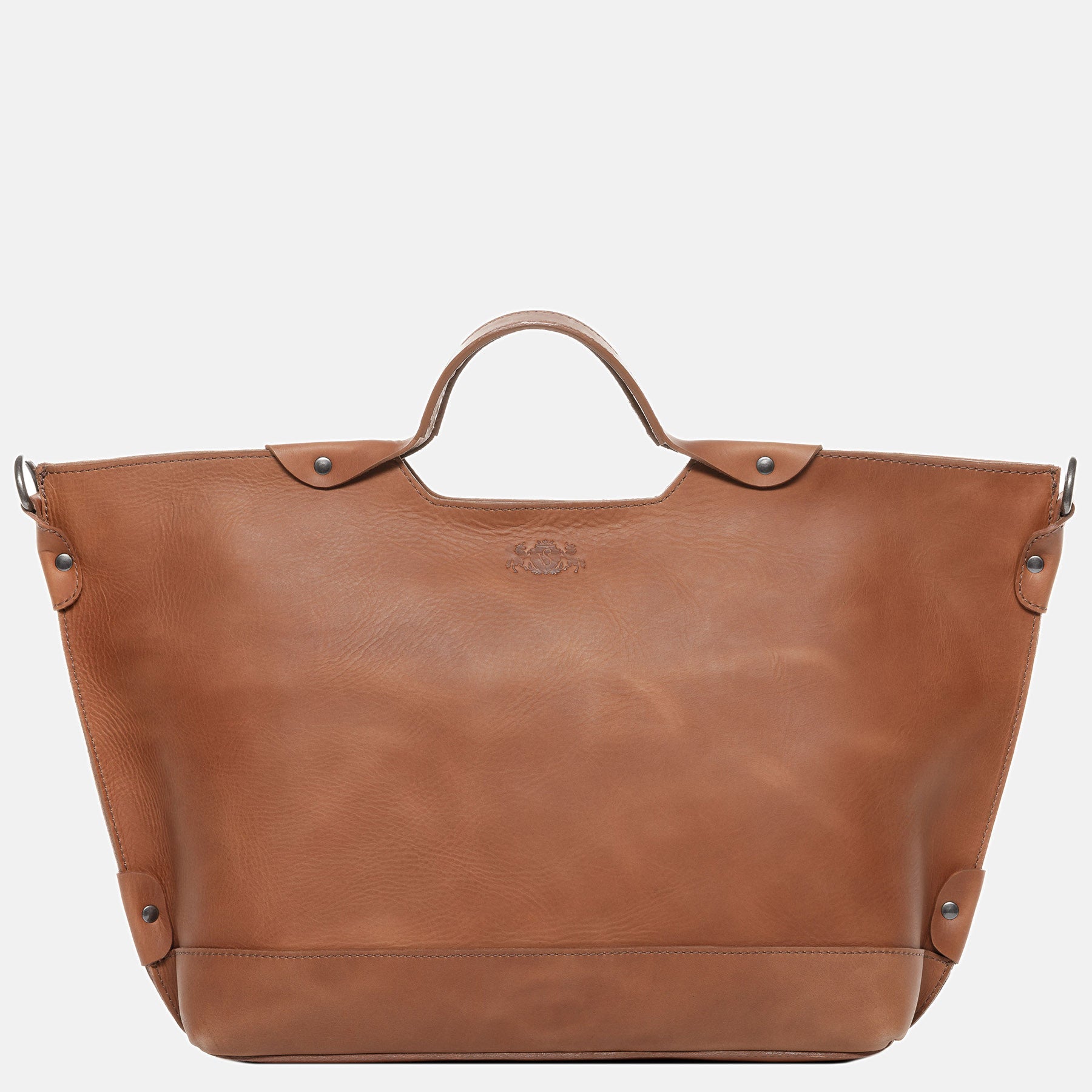 Handbag DEBBY smooth leather brown