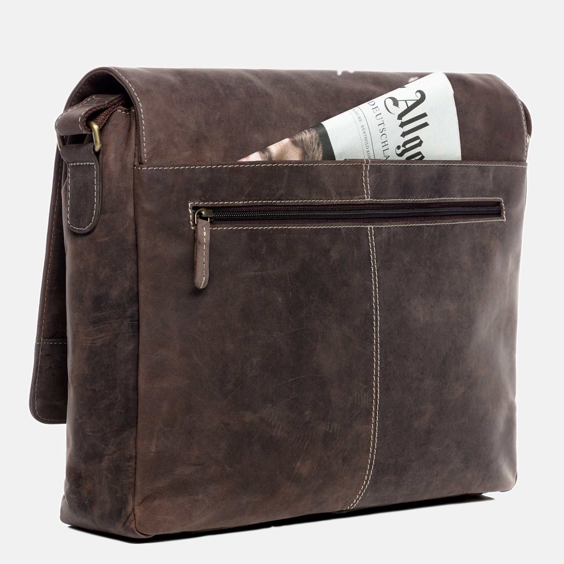 Messenger Bag SPENCER Büffelleder braun