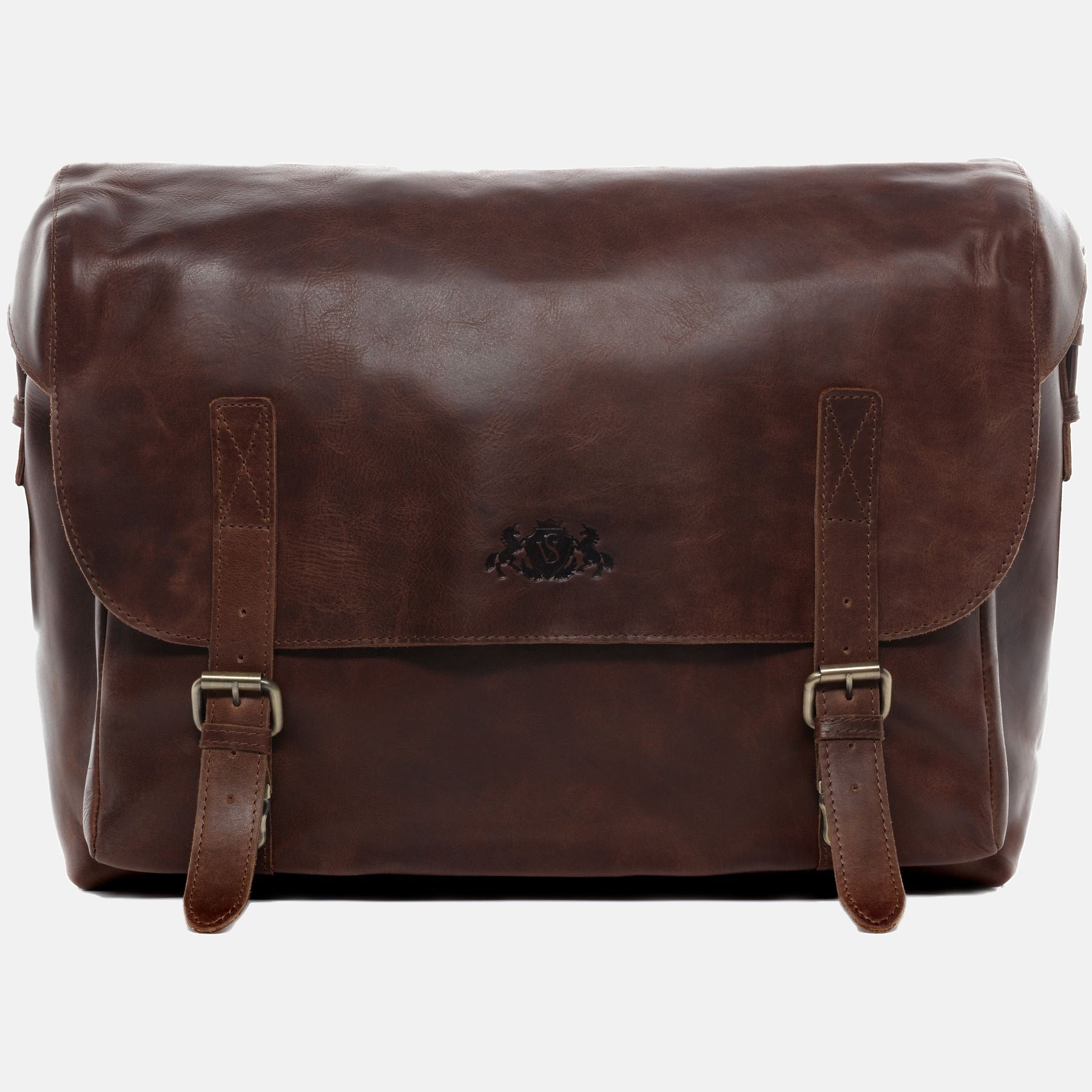 Briefcase ETON natural leather brown-cognac