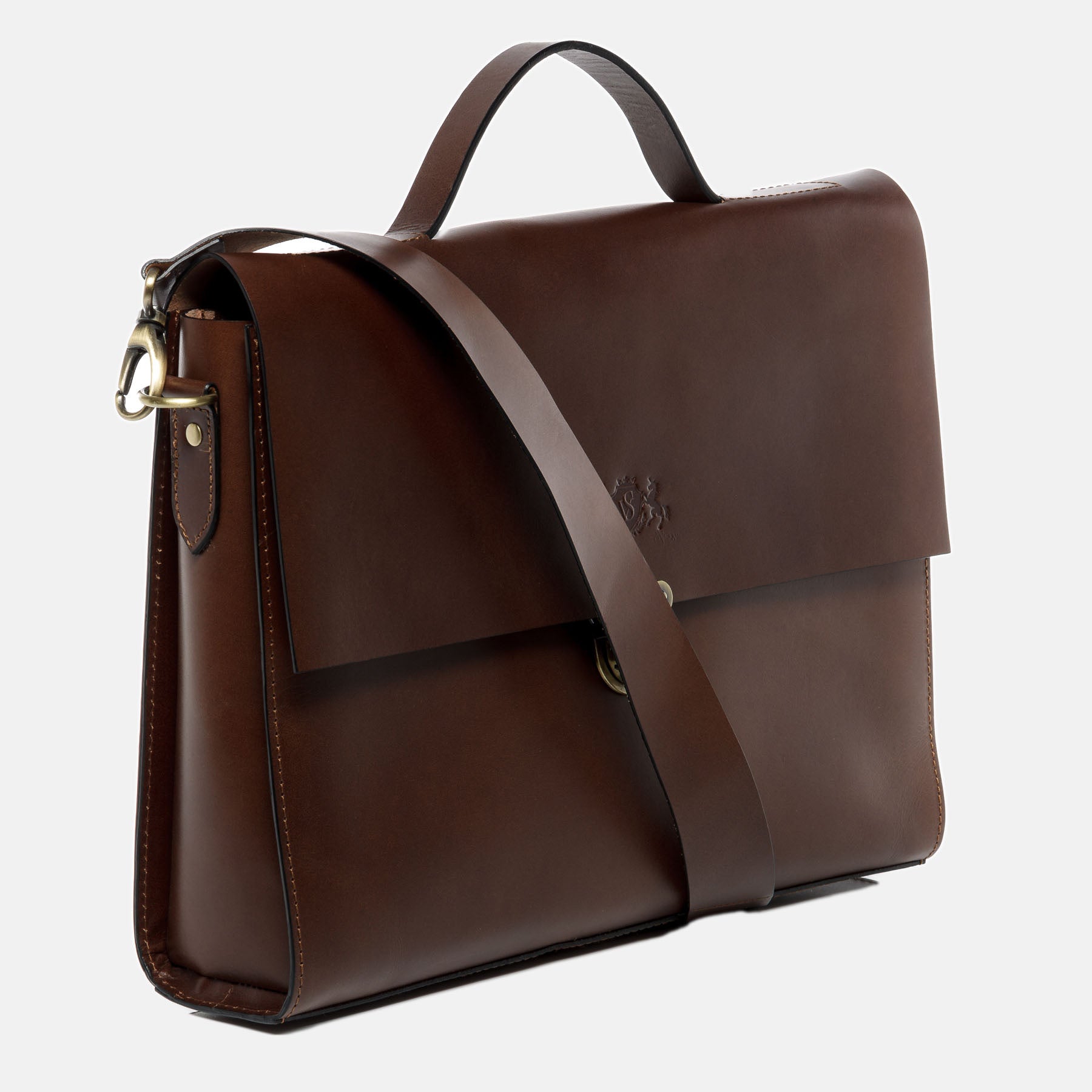 SID & VAIN briefcase TRISH saddle leather brown business bag briefcase