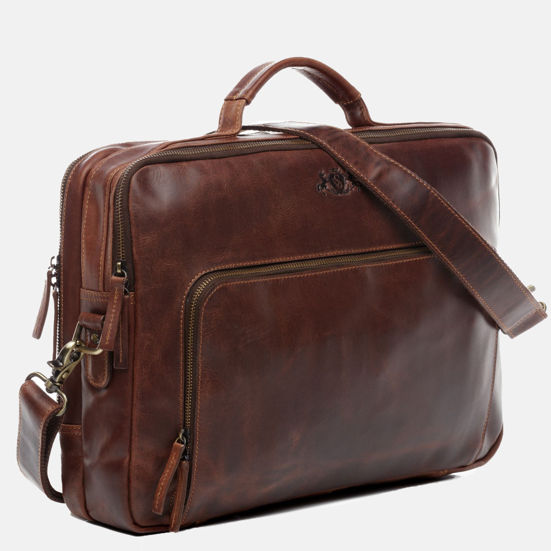 Laptoptasche SIMON Naturleder braun