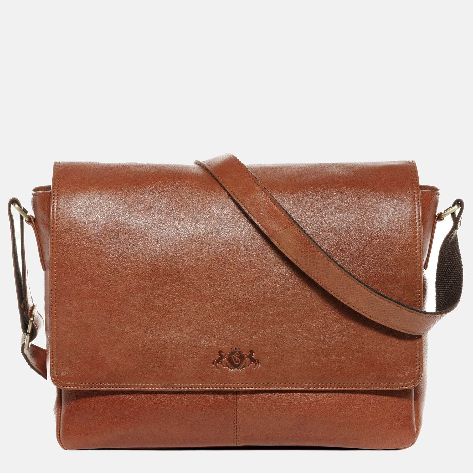 Messenger Bag SPENCER vintage leather brown