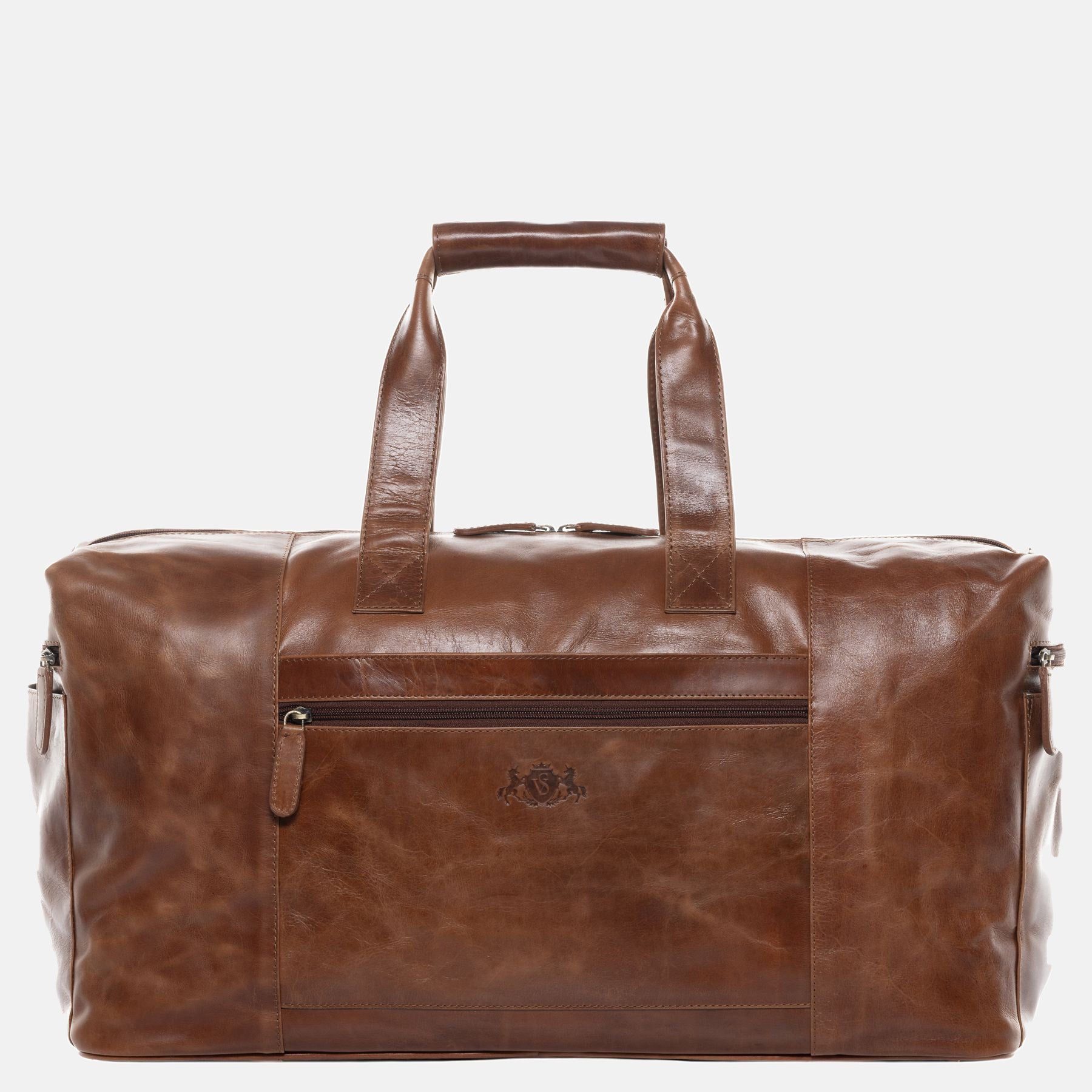Travel bag BRISTOL natural leather light brown