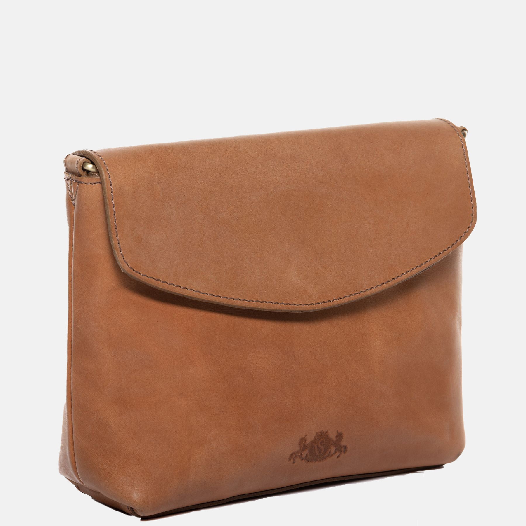 Shoulder bag ELYSA smooth leather brown