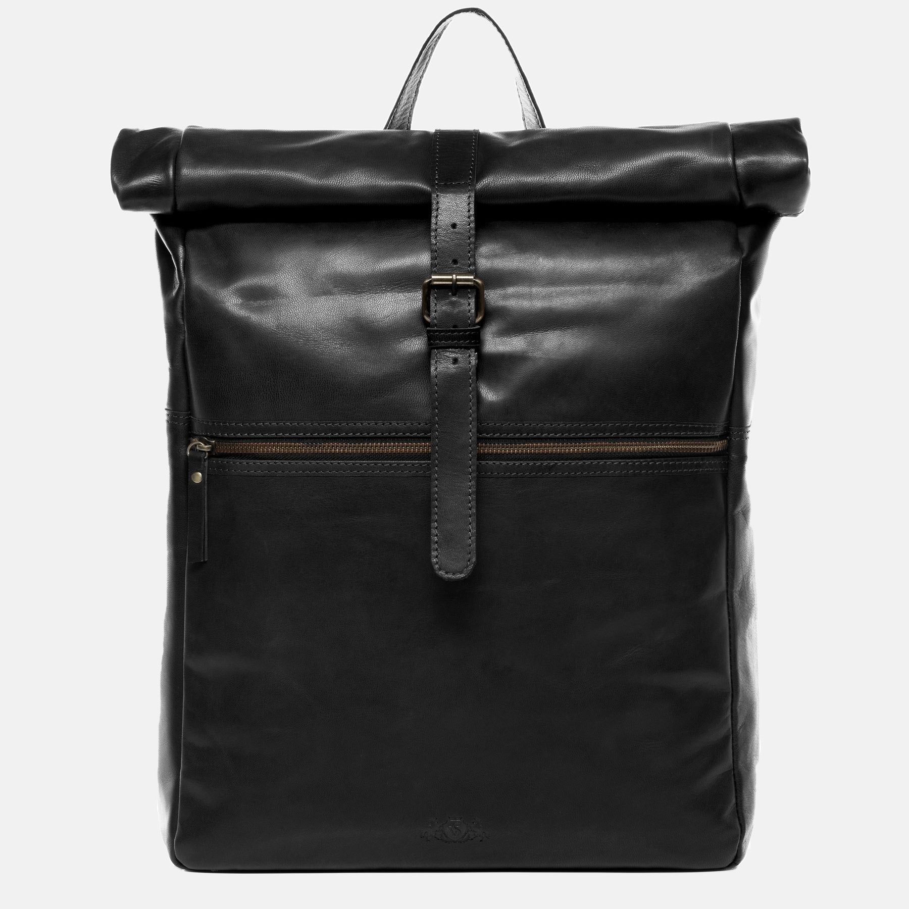 XL Backpack LEVI Zip smooth leather black